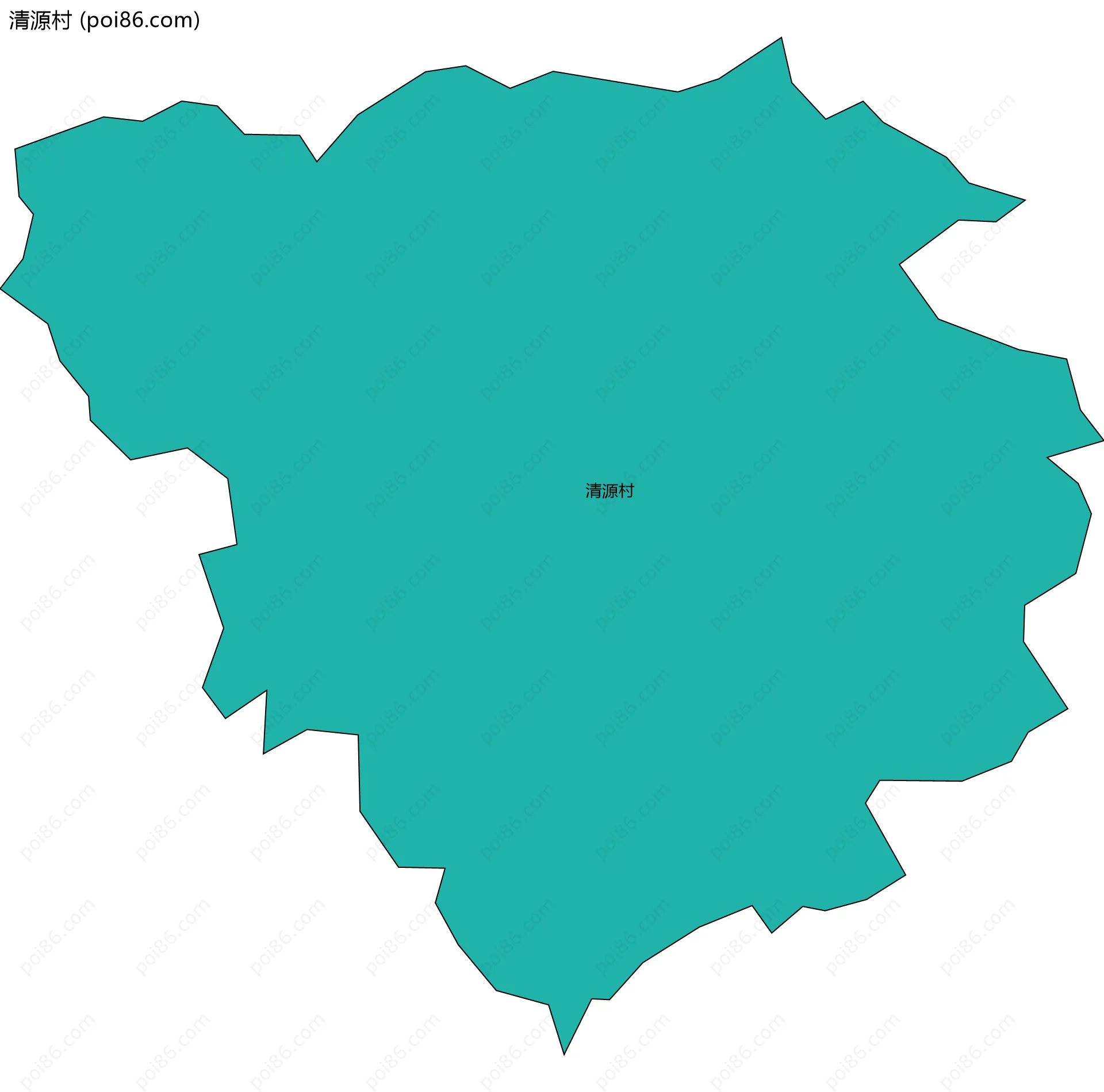 清源村边界地图