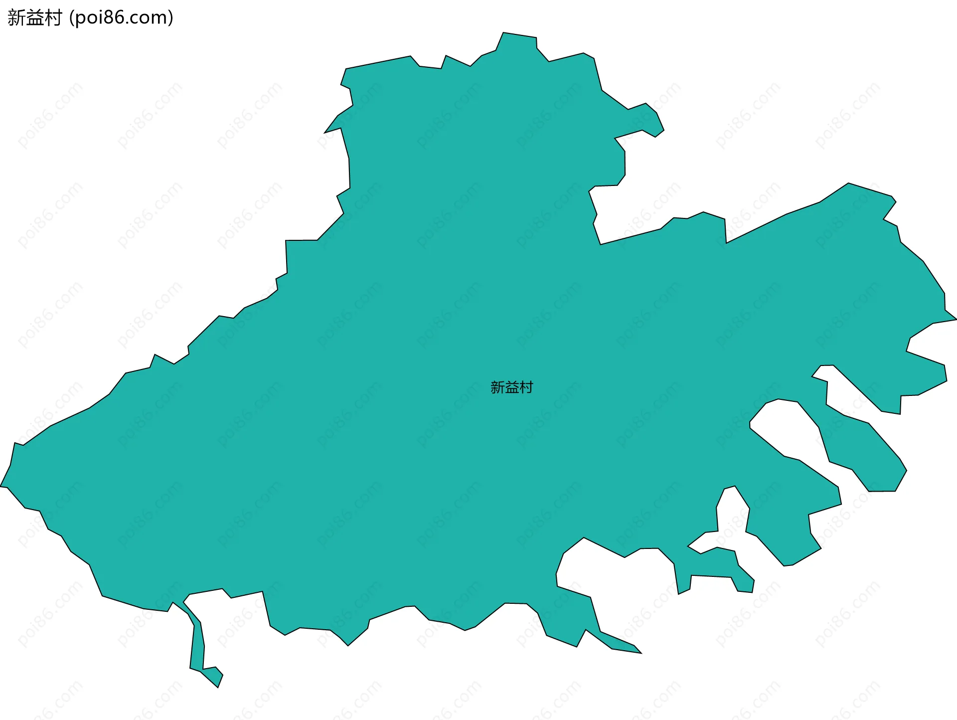 新益村边界地图