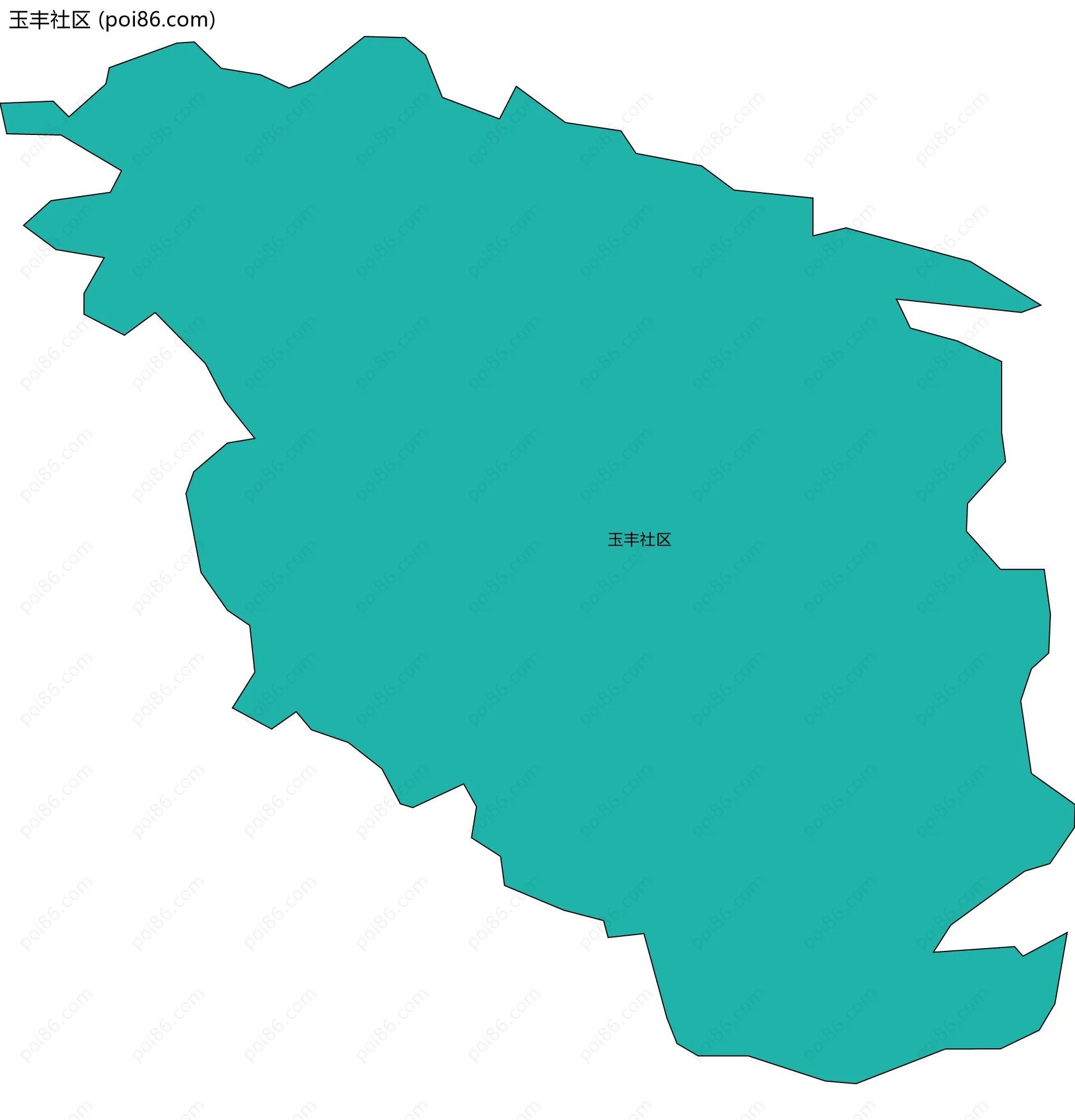 玉丰社区边界地图