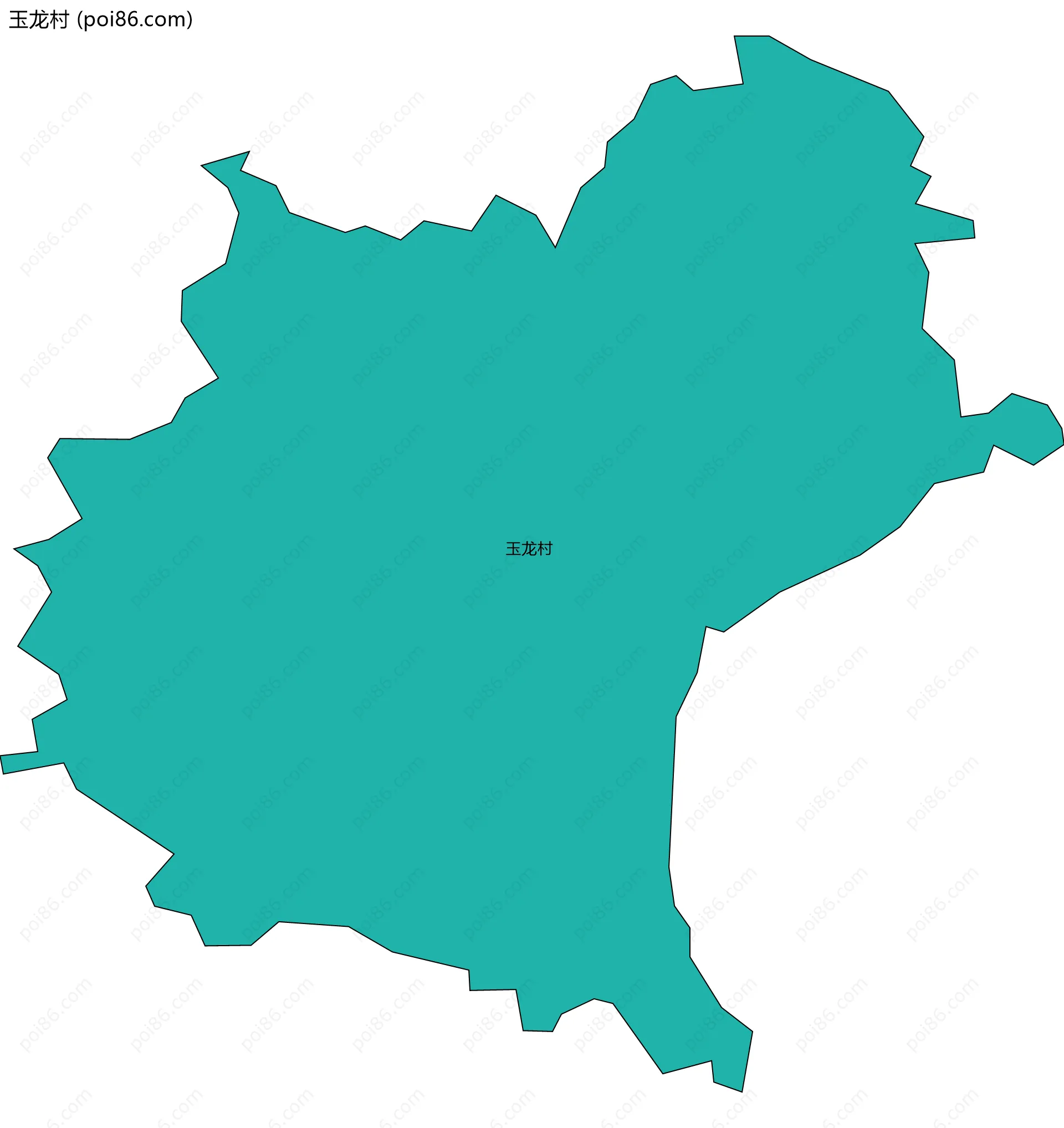 玉龙村边界地图