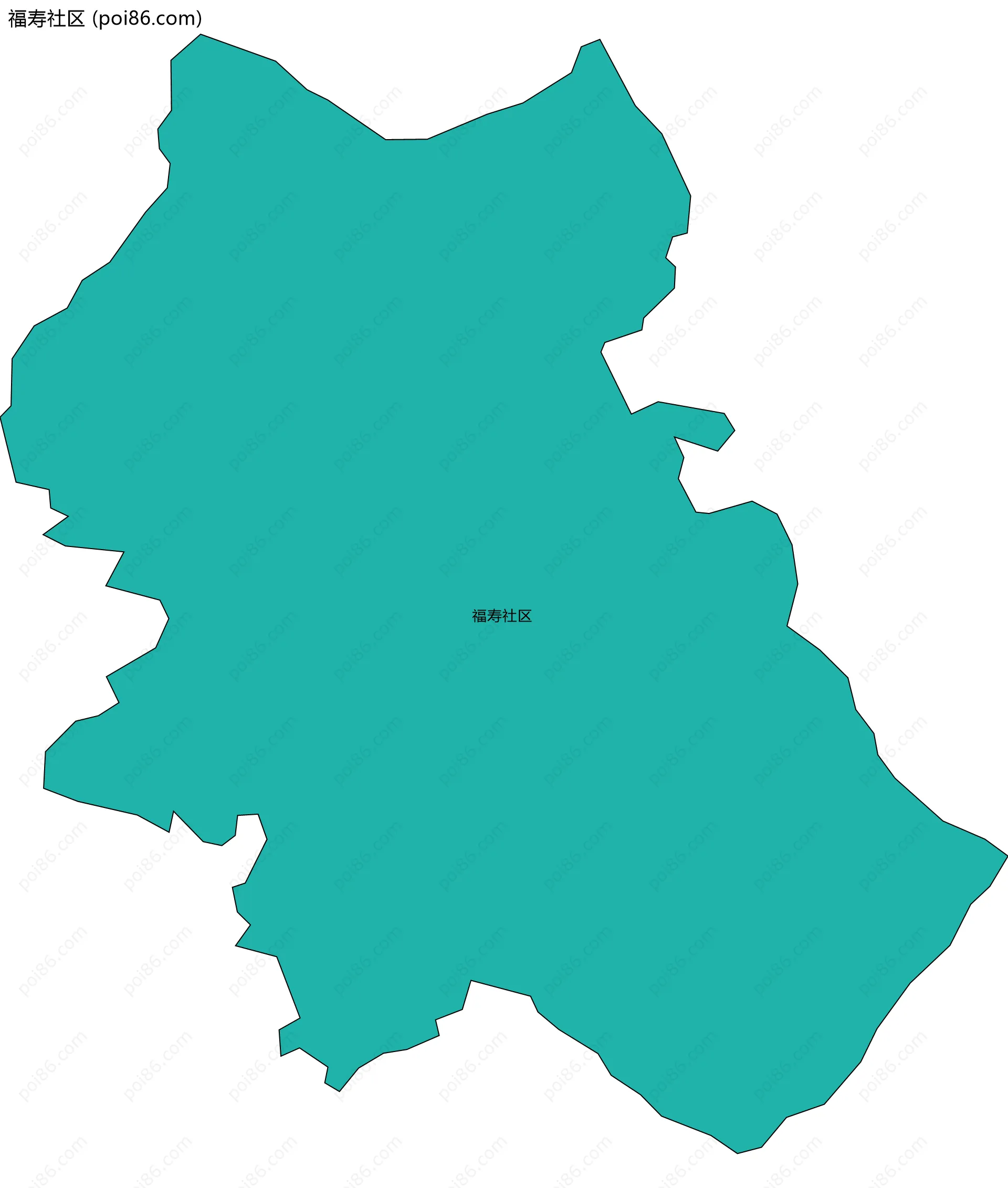 福寿社区边界地图