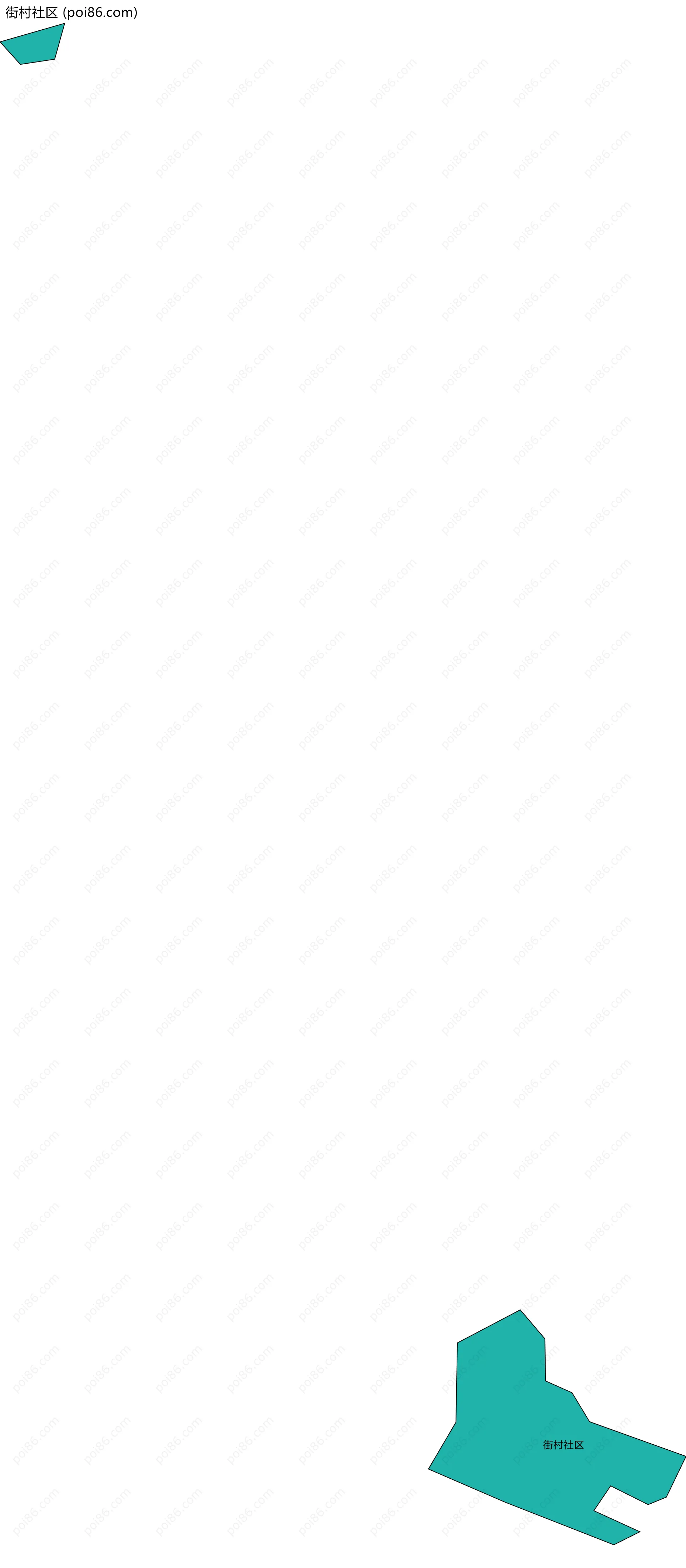 街村社区边界地图