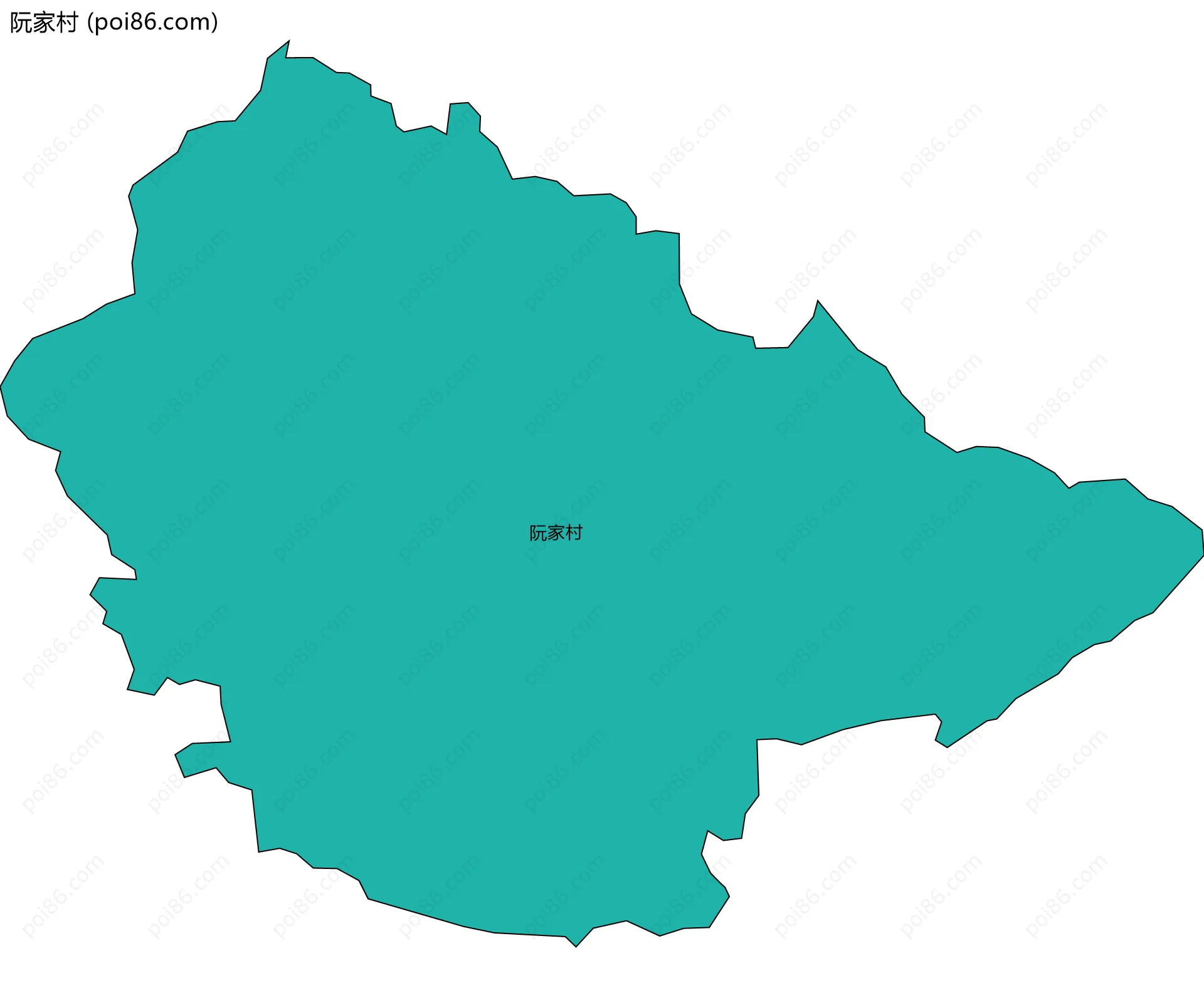 阮家村边界地图