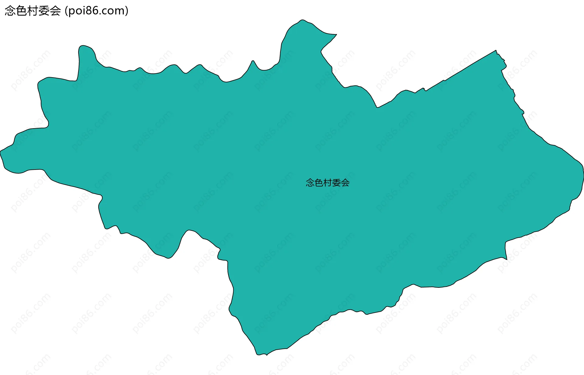 念色村委会边界地图