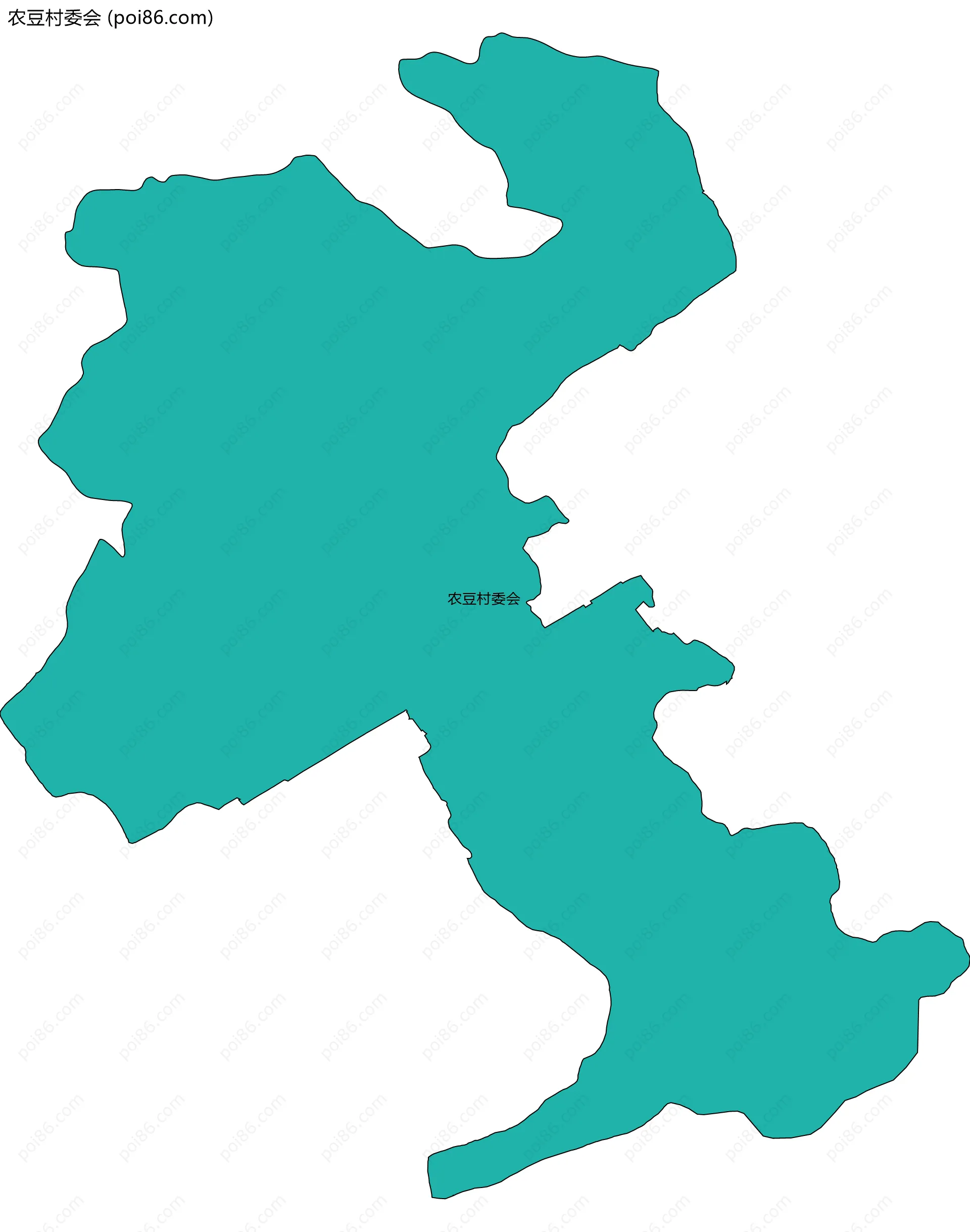 农豆村委会边界地图