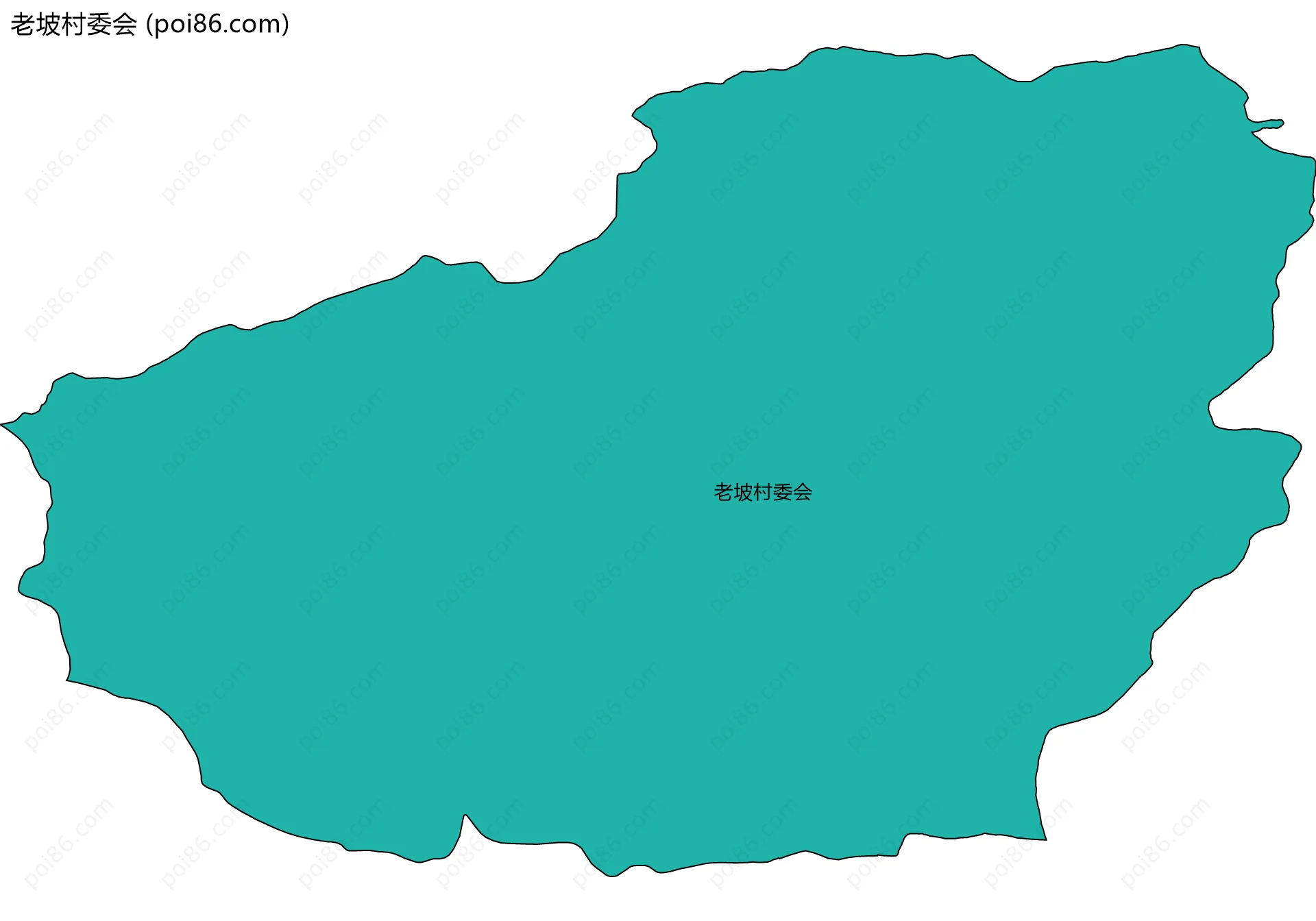老坡村委会边界地图
