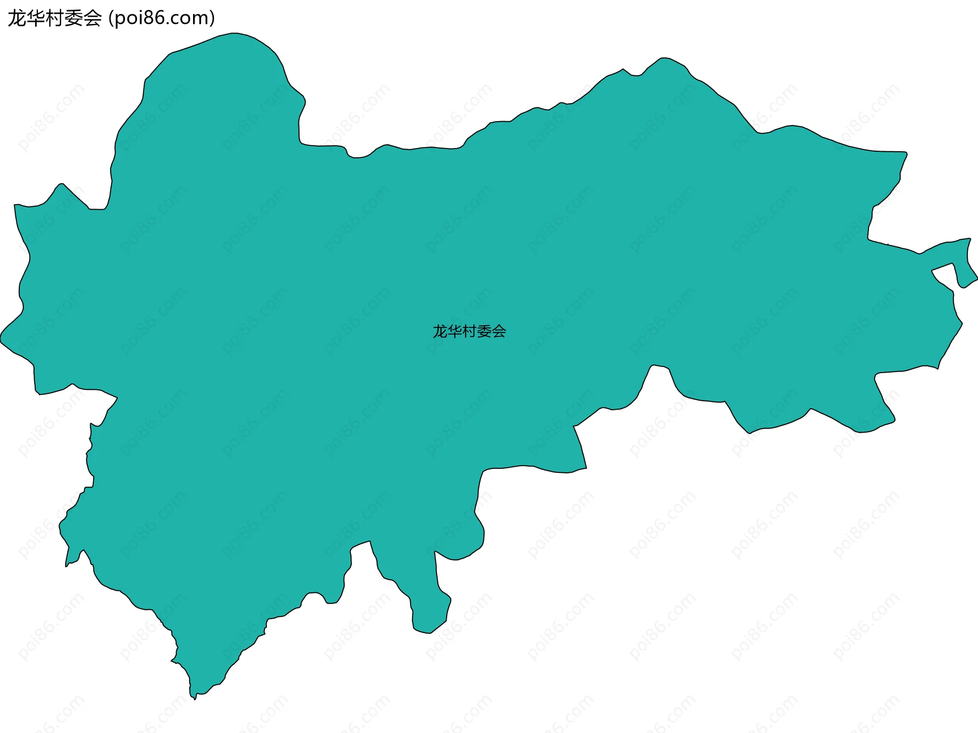 龙华村委会边界地图