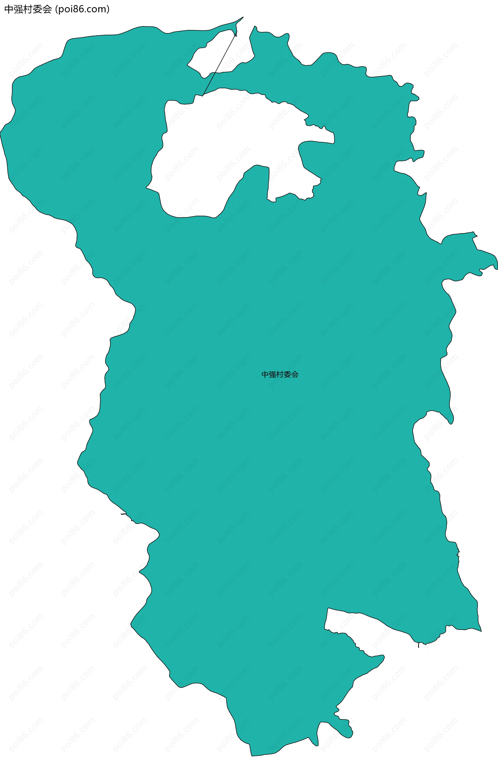 中强村委会边界地图