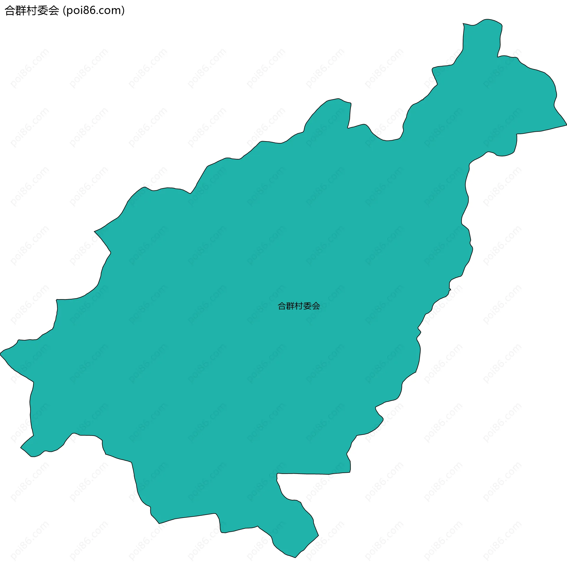 合群村委会边界地图