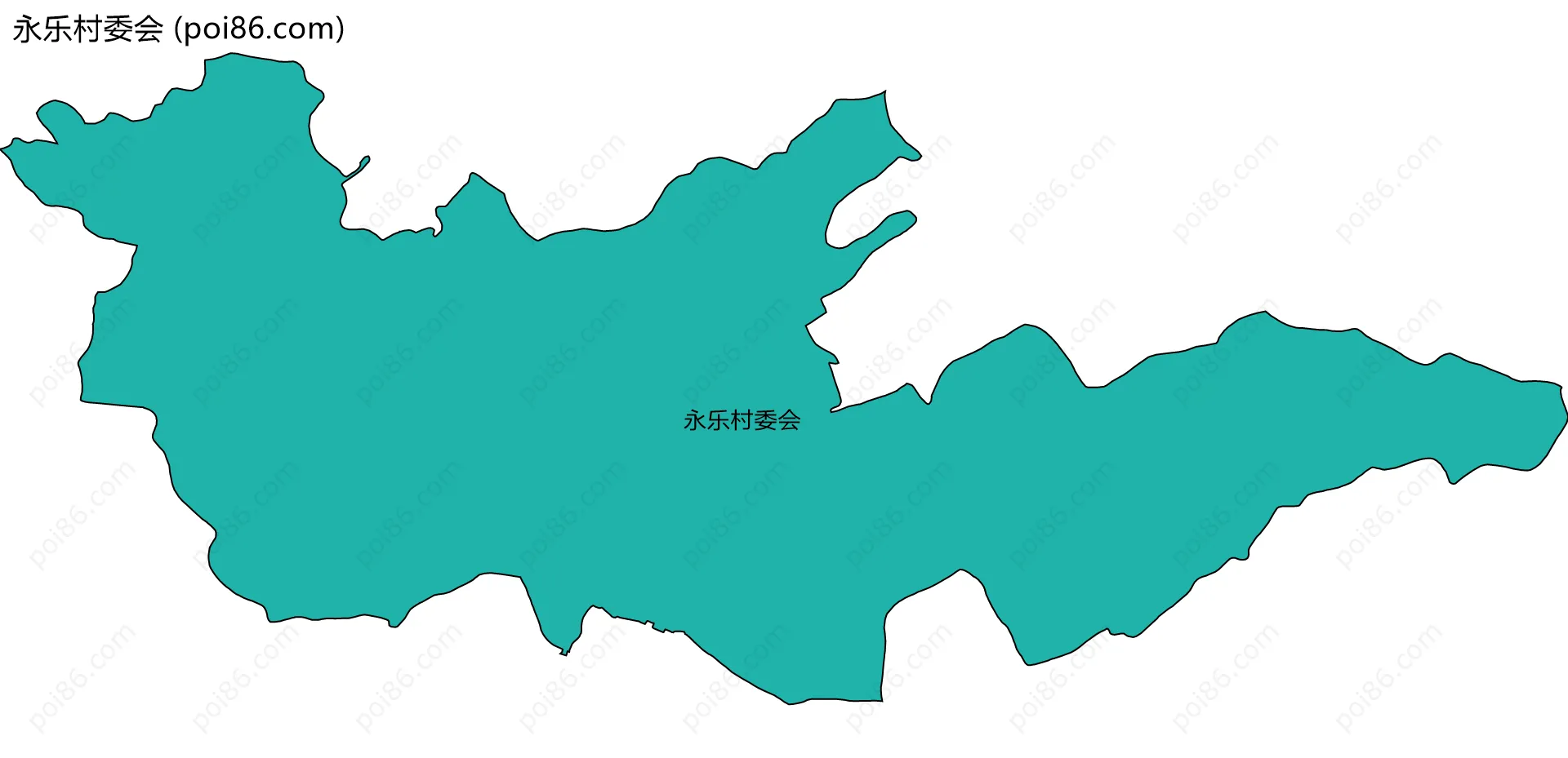 永乐村委会边界地图