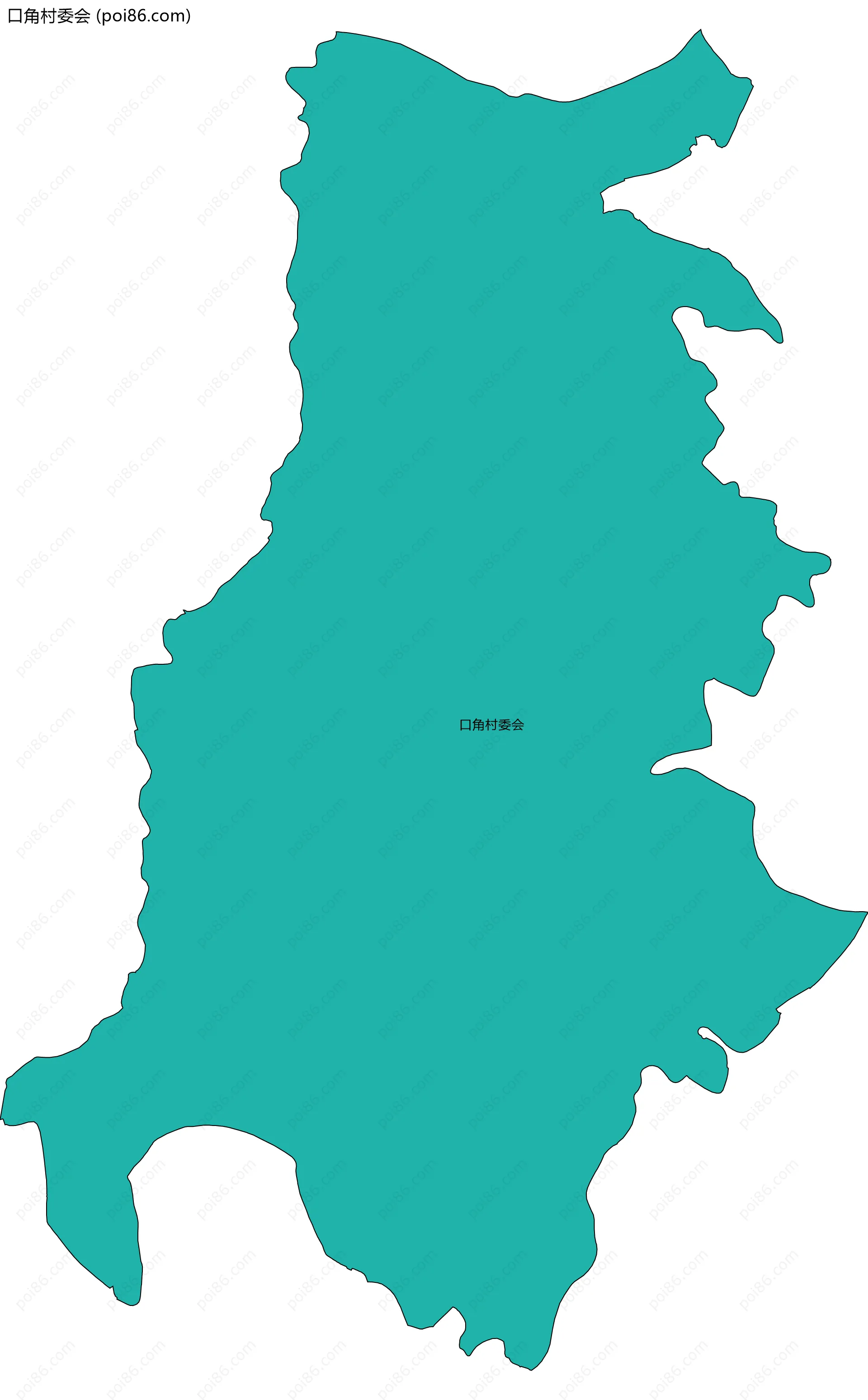 口角村委会边界地图