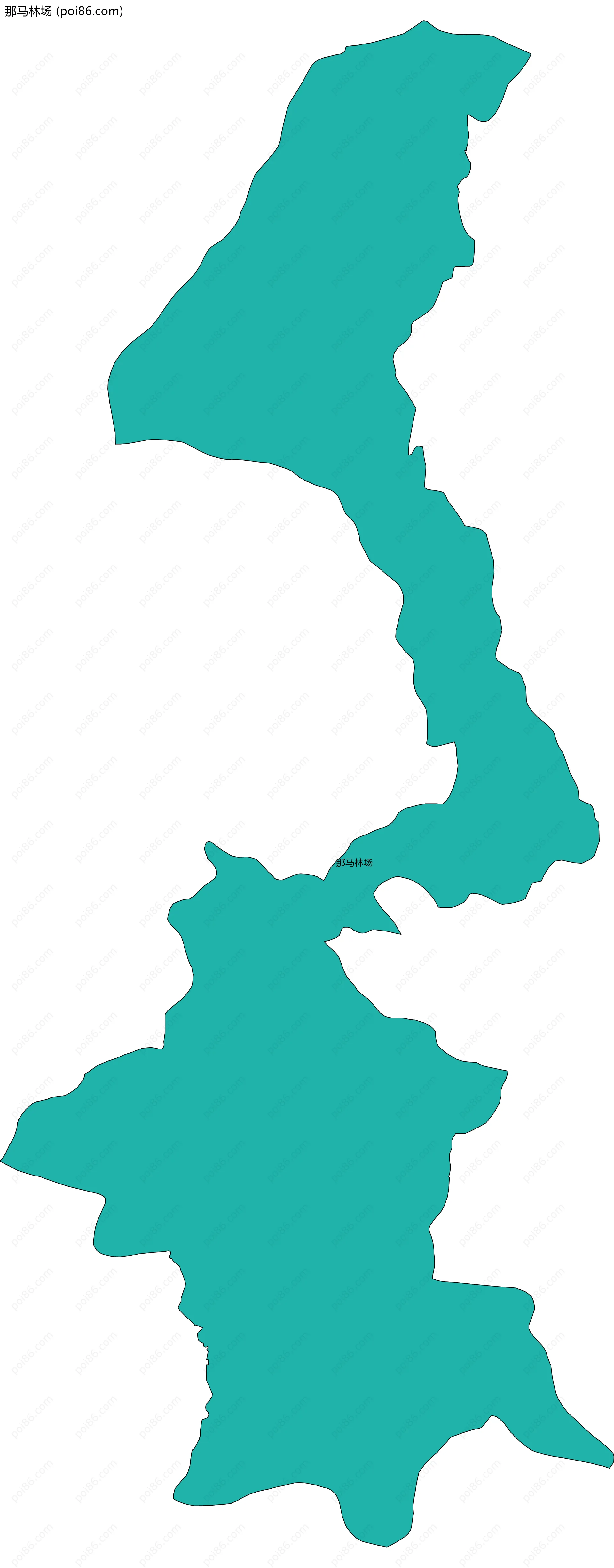 那马林场边界地图