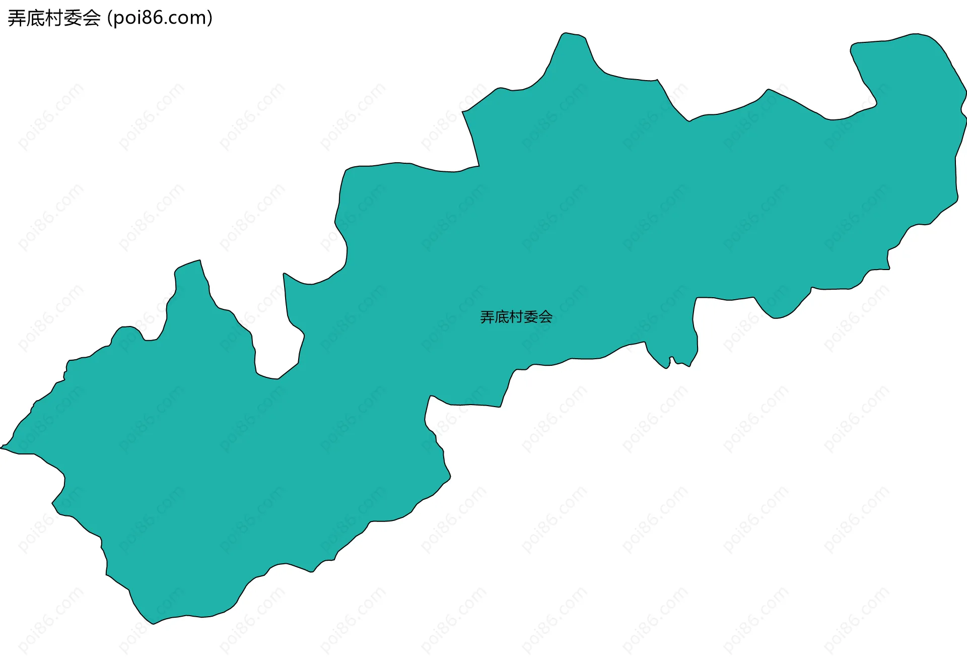 弄底村委会边界地图