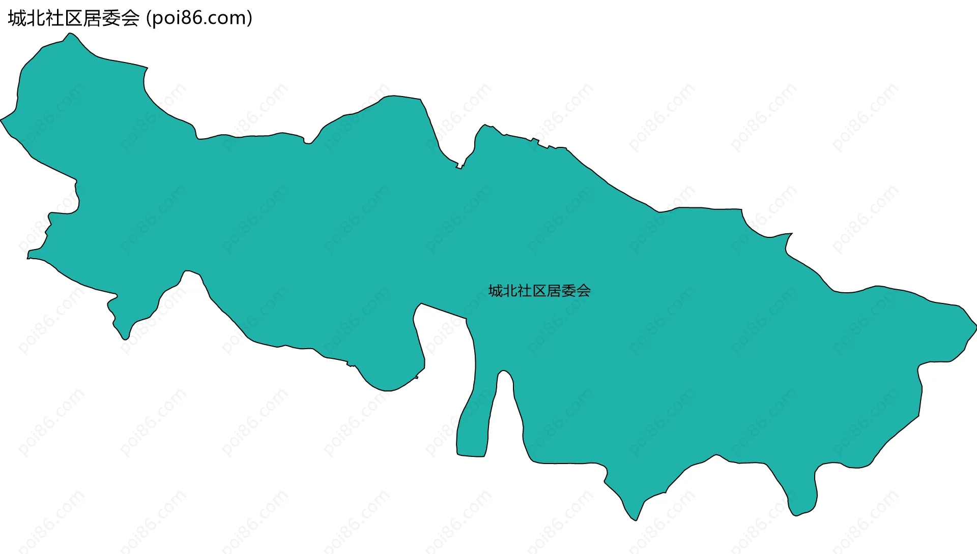 城北社区居委会边界地图