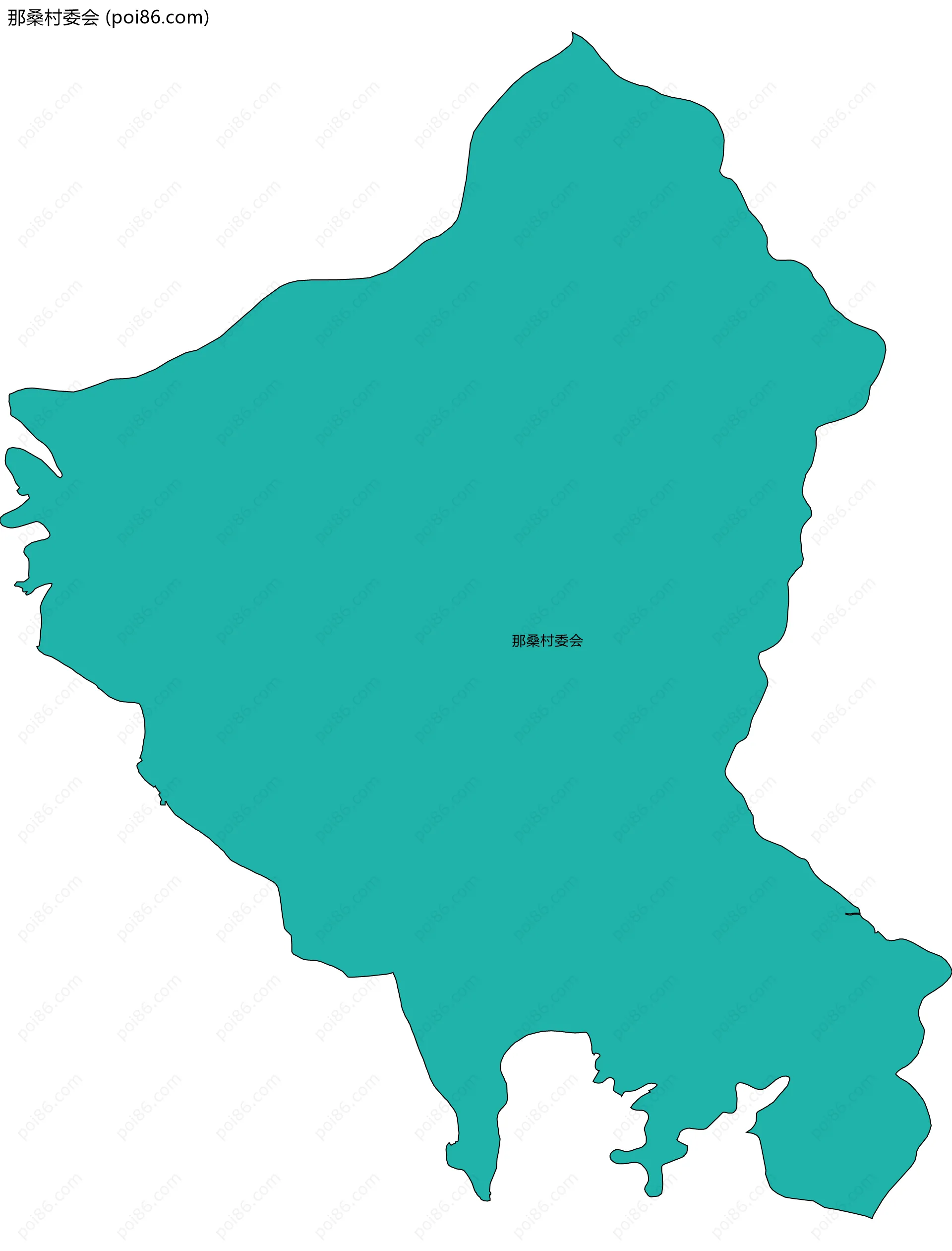 那桑村委会边界地图