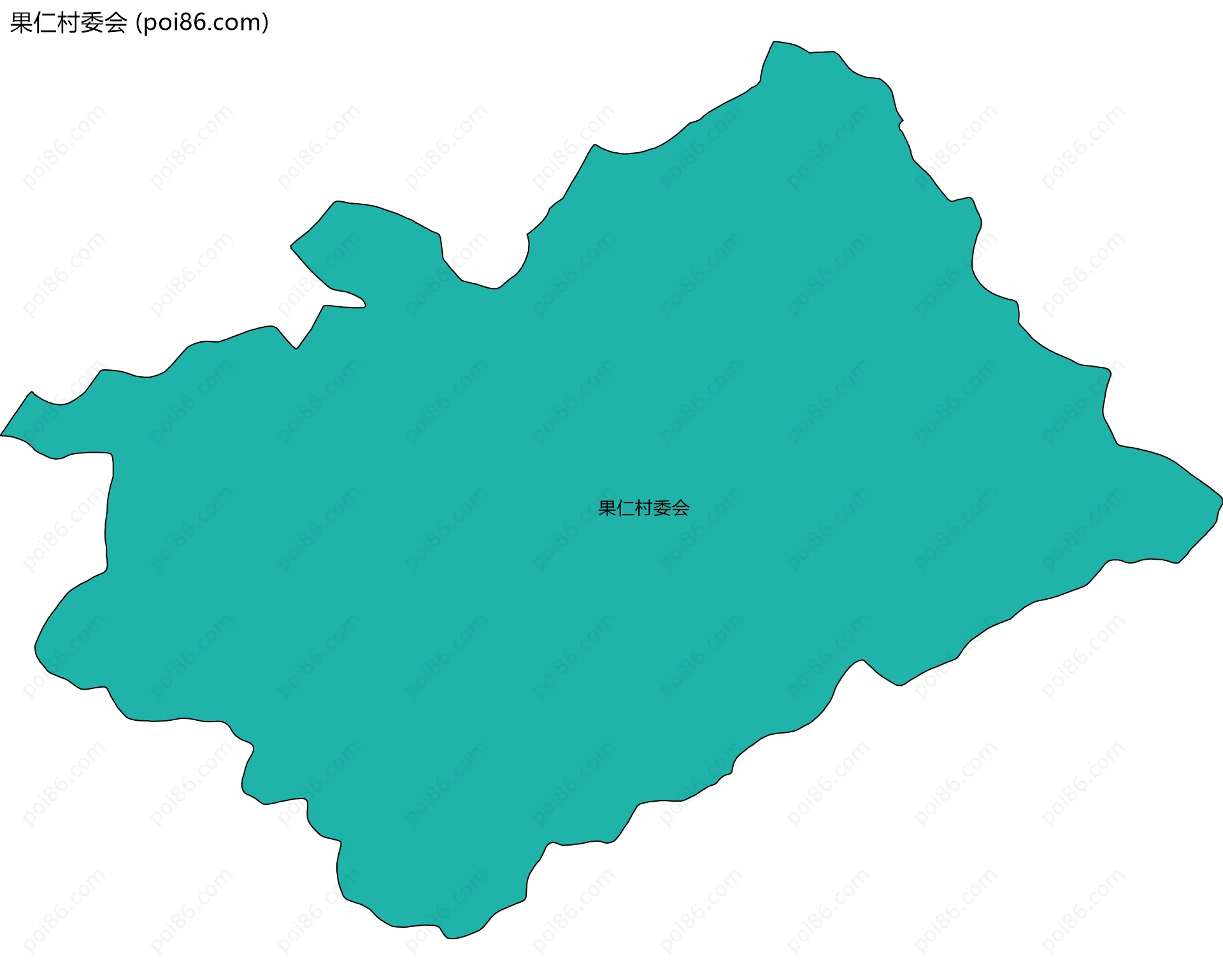 果仁村委会边界地图