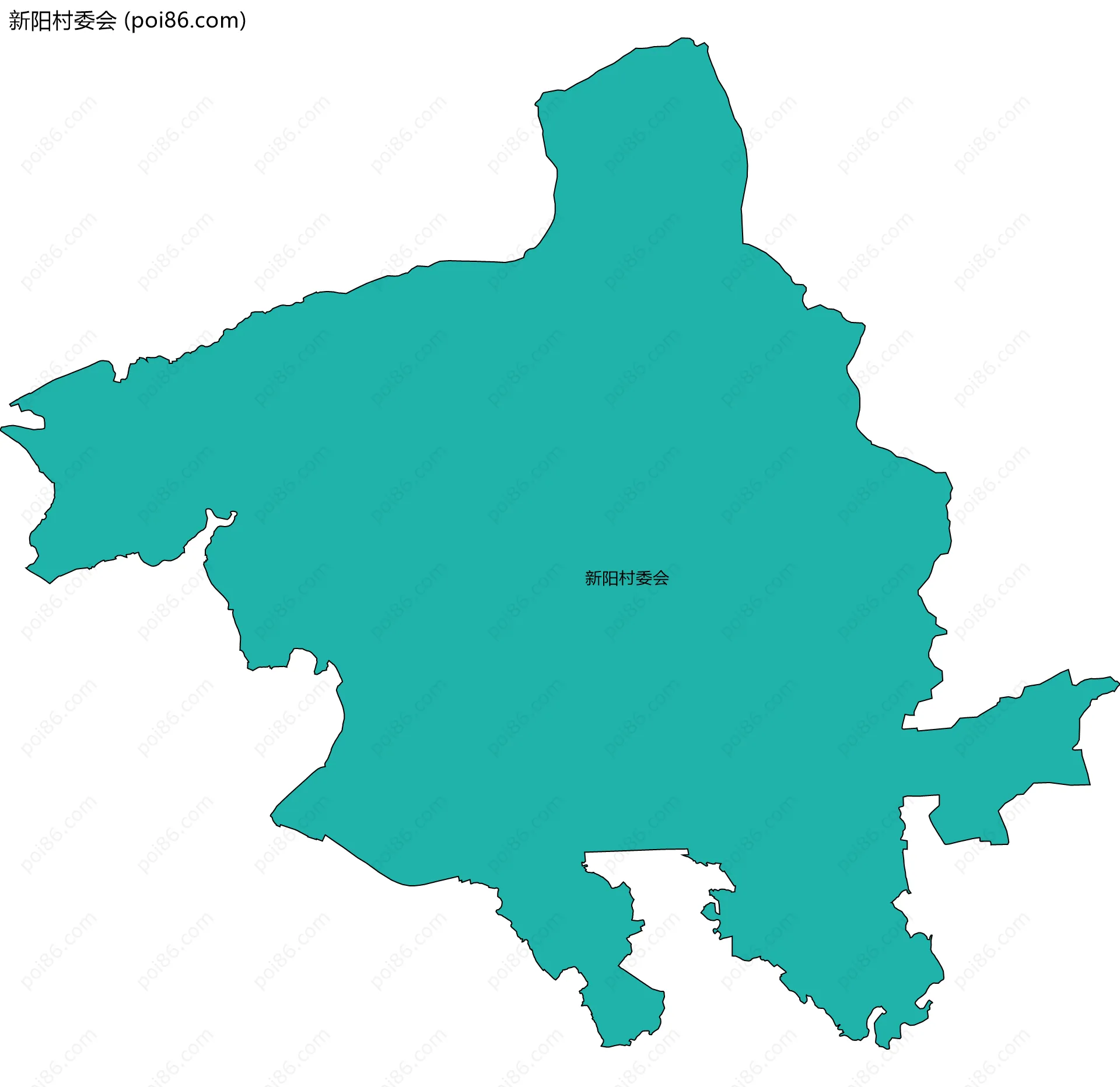 新阳村委会边界地图