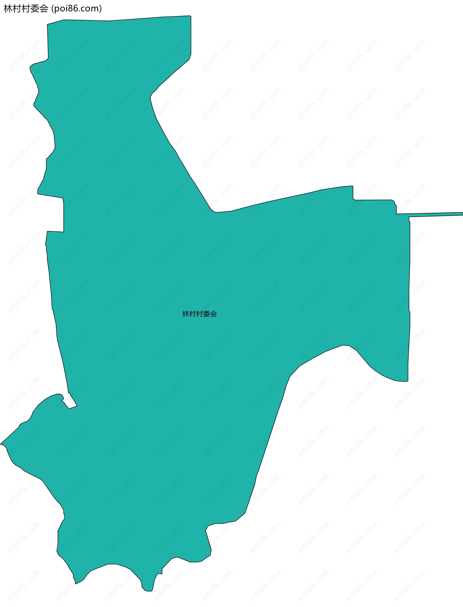 林村村委会边界地图