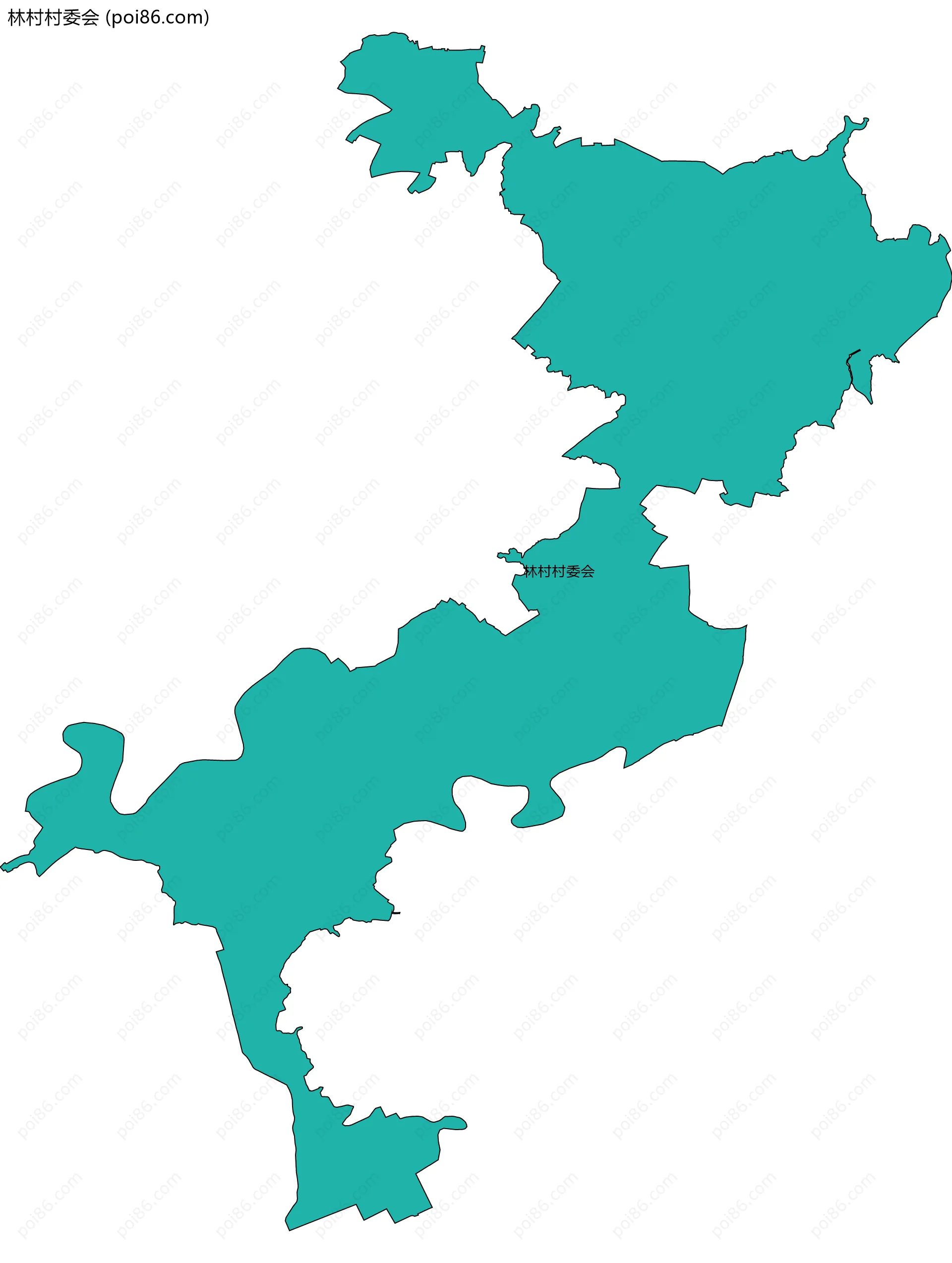 林村村委会边界地图