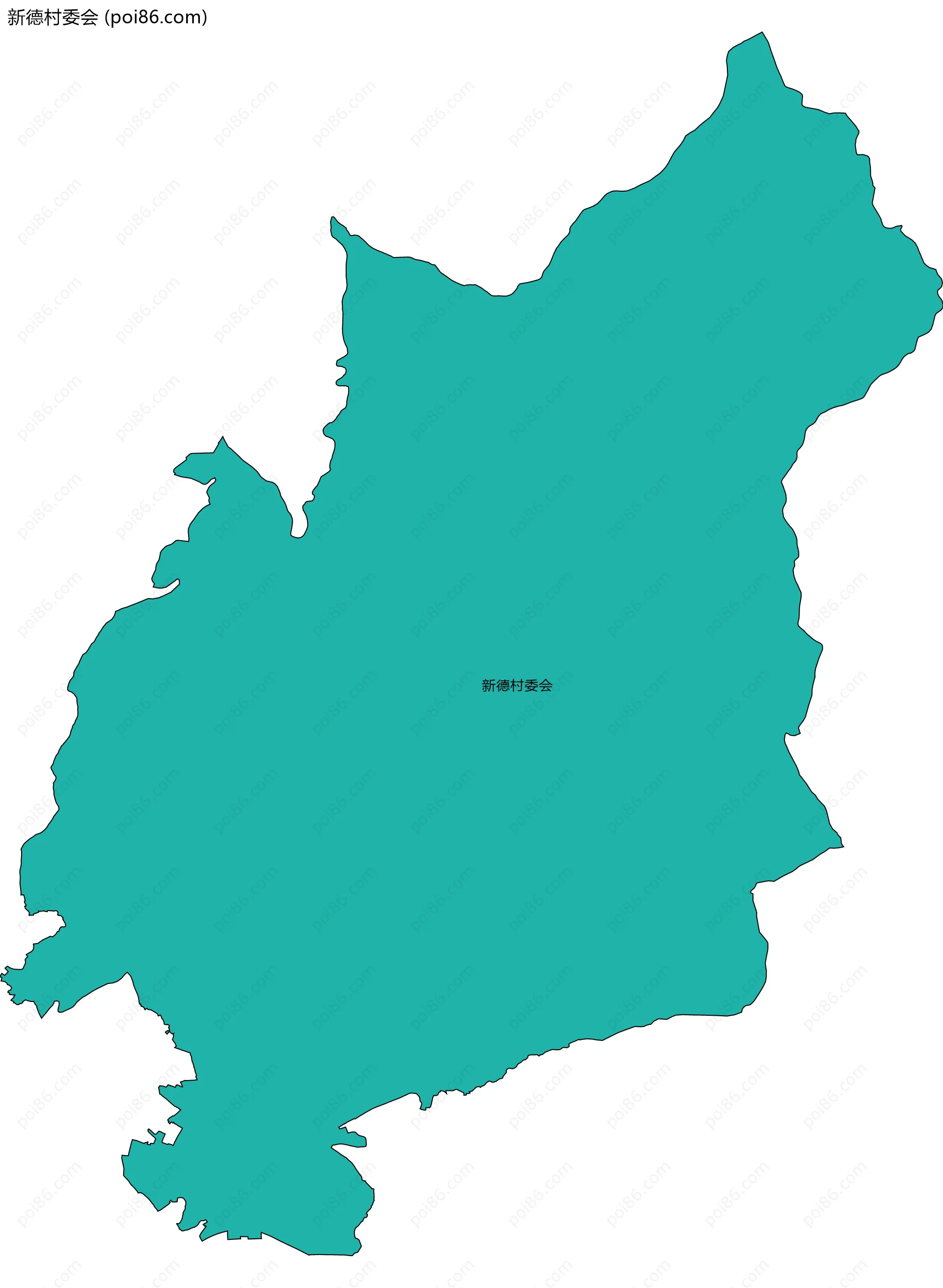 新德村委会边界地图