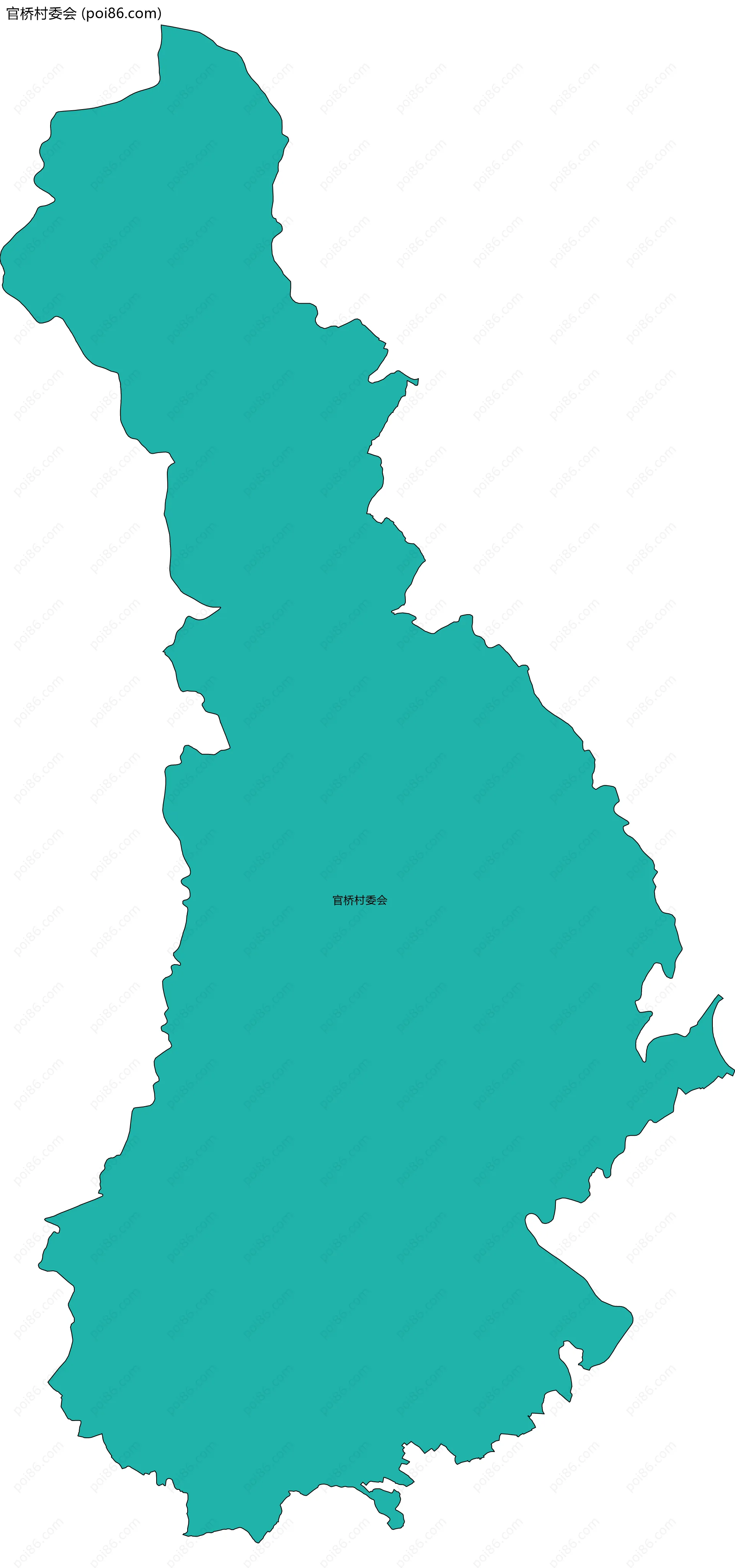 官桥村委会边界地图