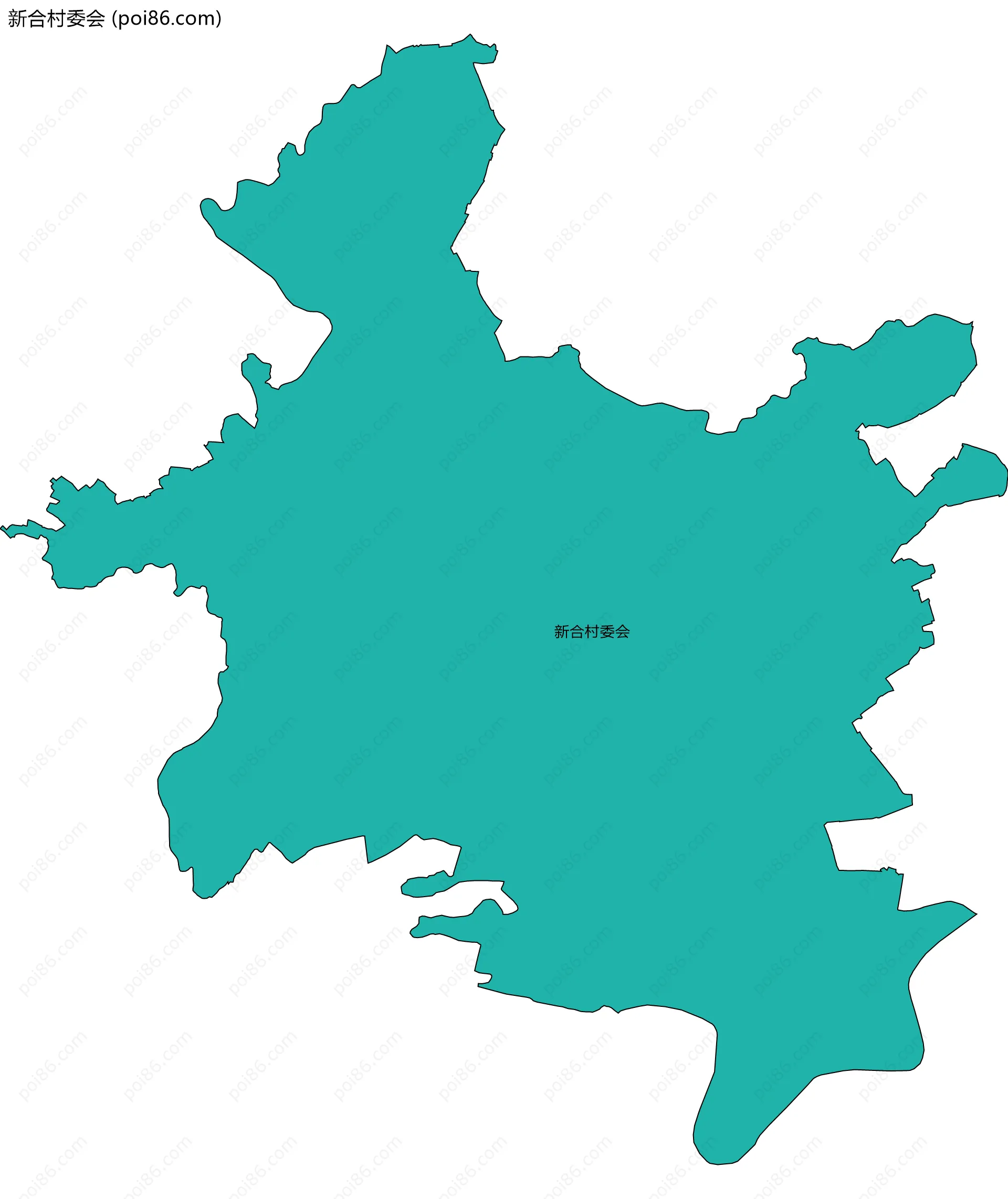 新合村委会边界地图