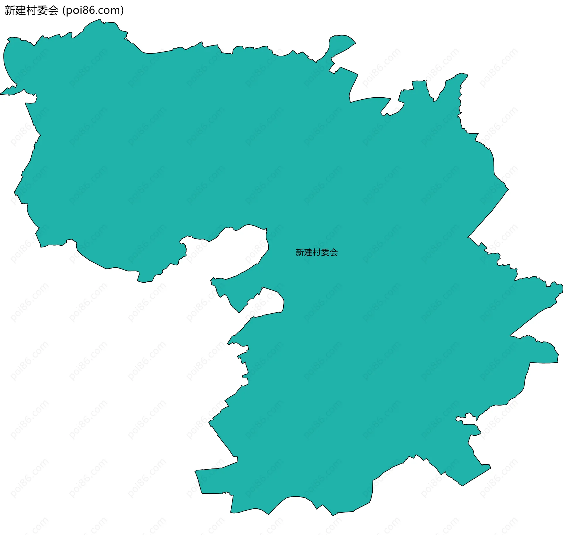 新建村委会边界地图
