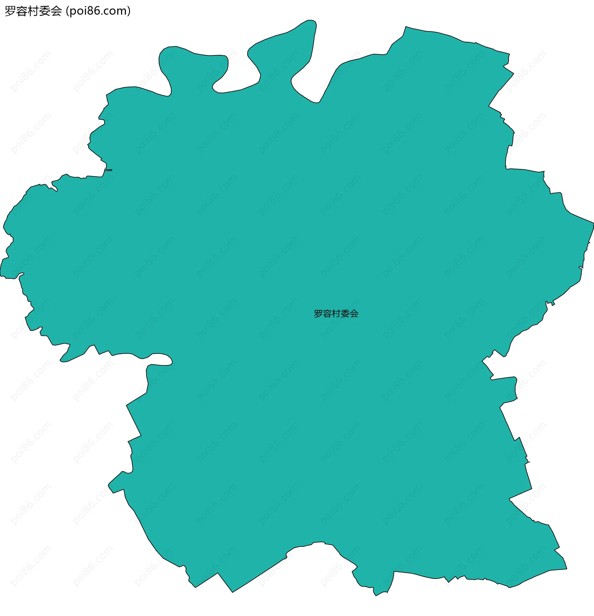 罗容村委会边界地图