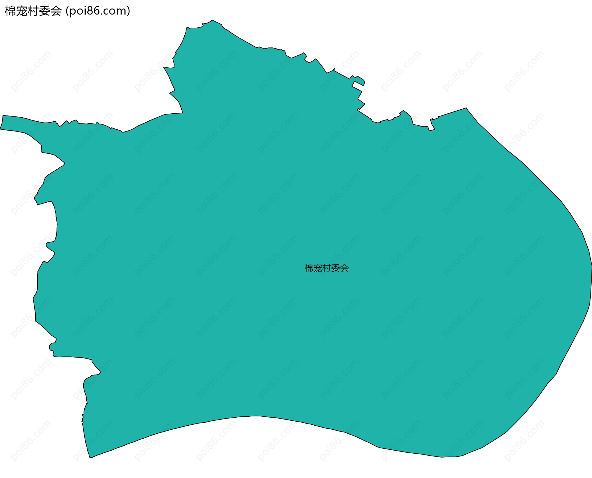 棉宠村委会边界地图