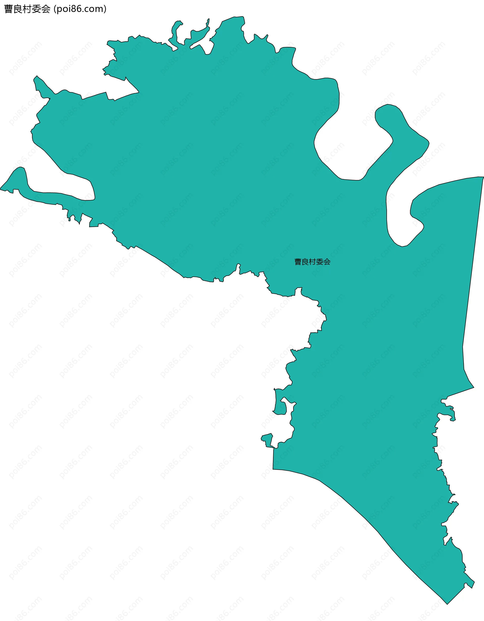 曹良村委会边界地图