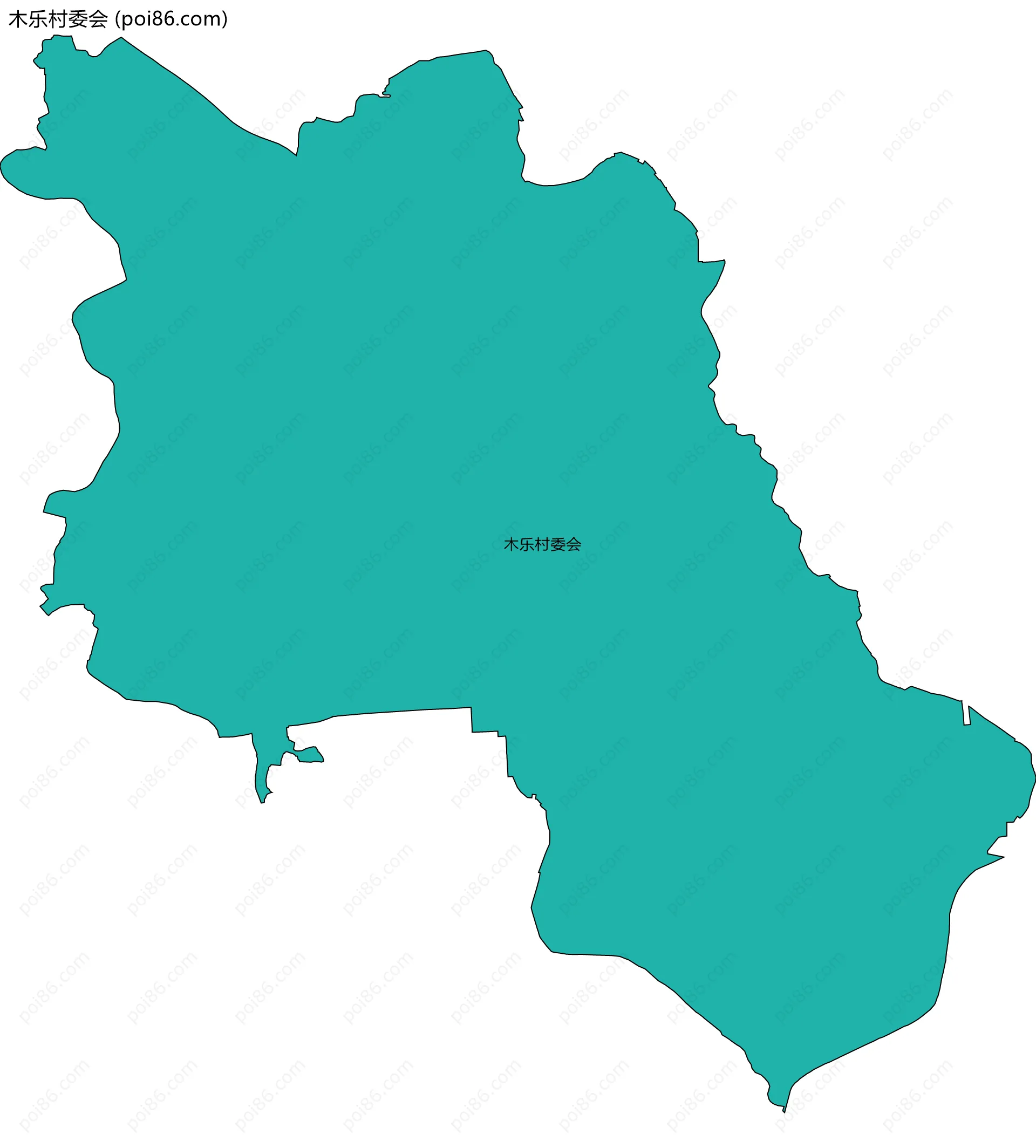 木乐村委会边界地图