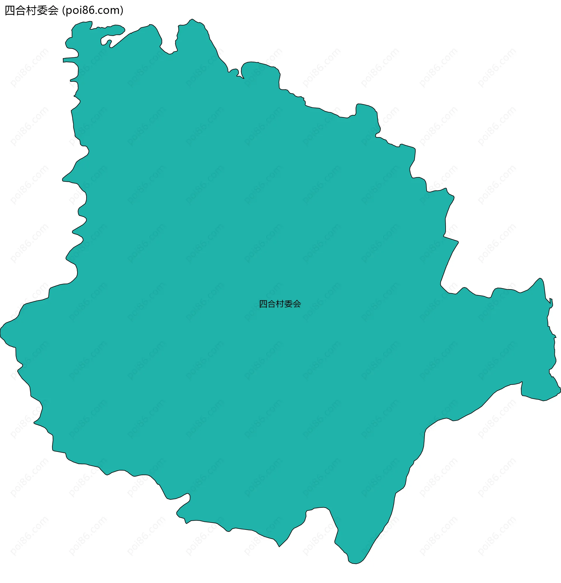 四合村委会边界地图