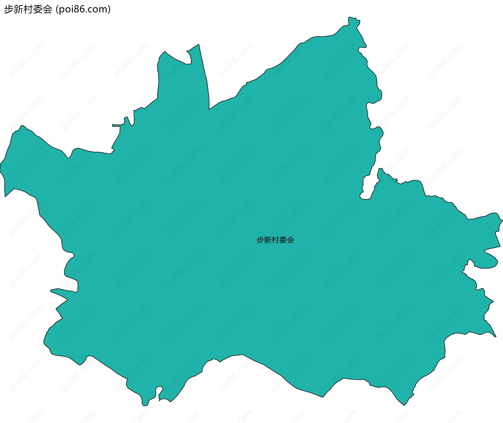 步新村委会边界地图