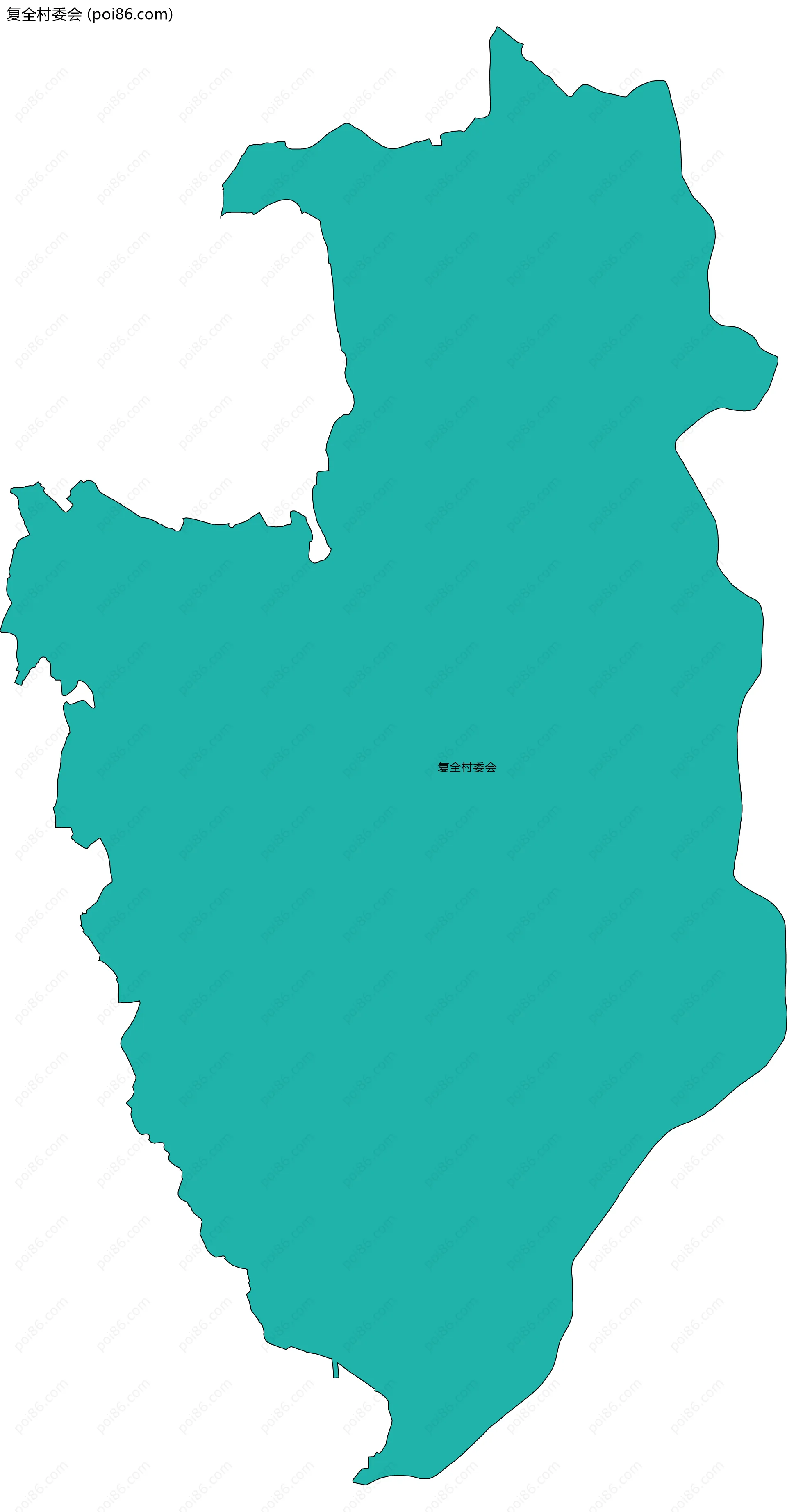 复全村委会边界地图