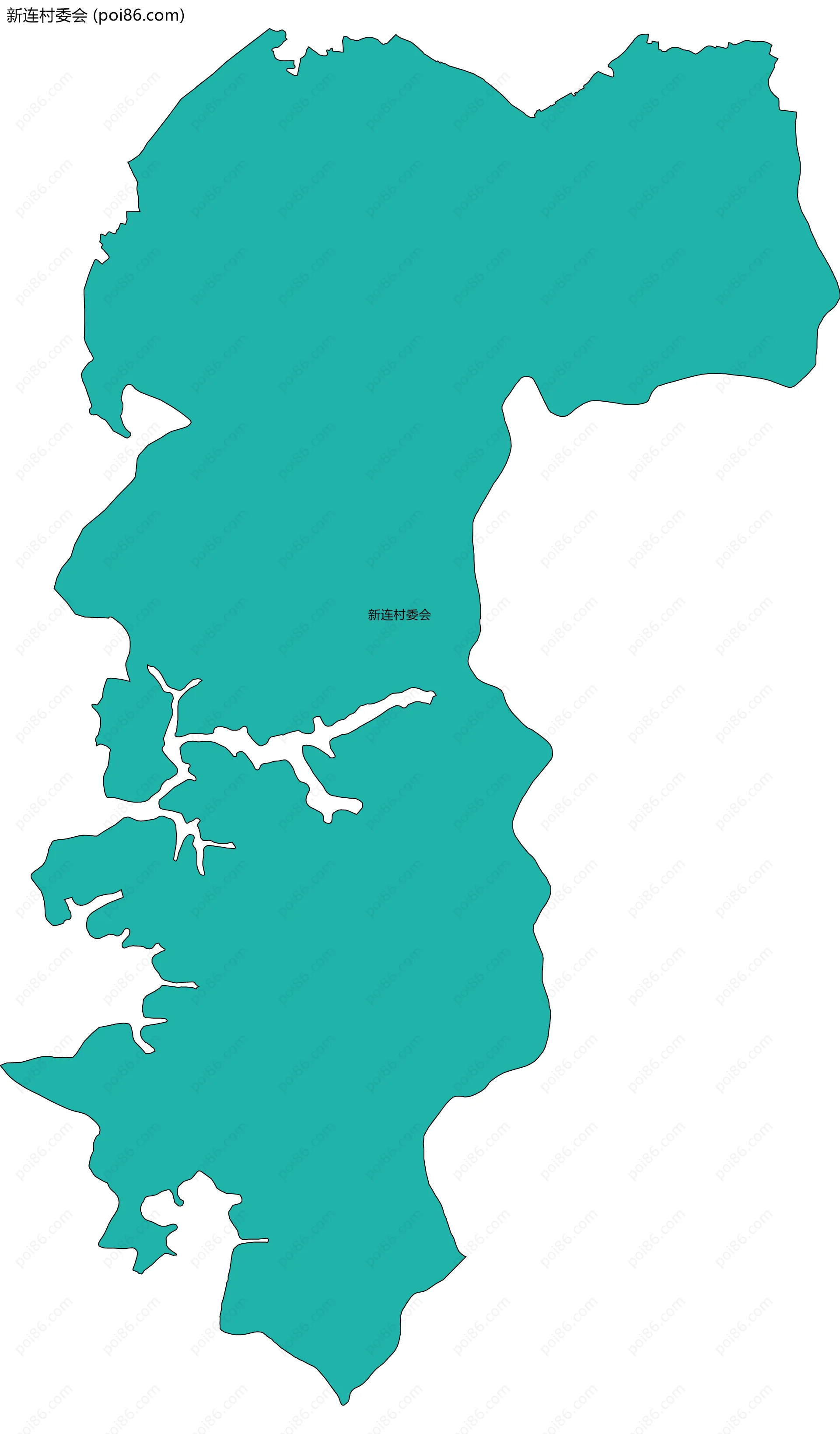 新连村委会边界地图