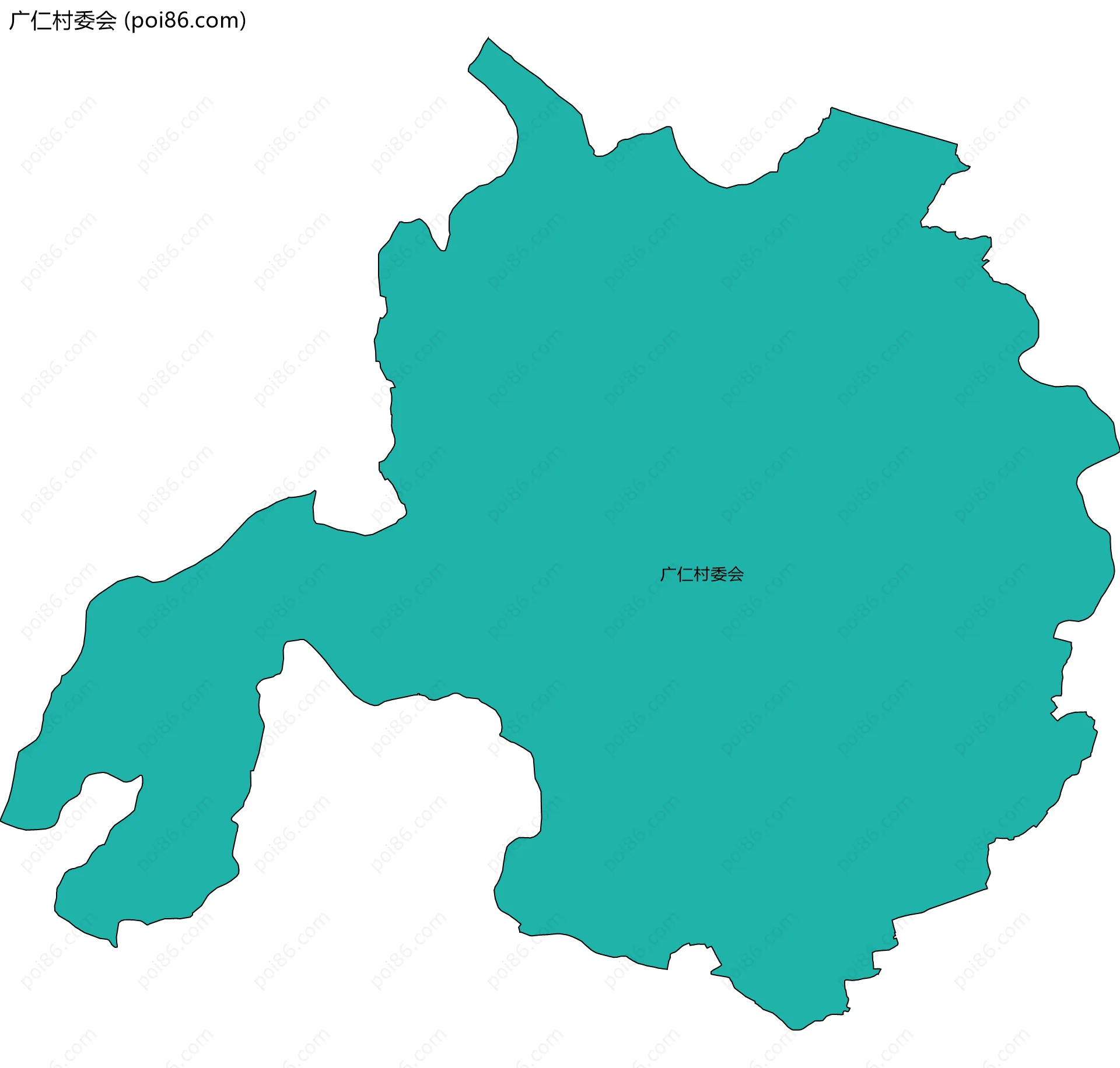 广仁村委会边界地图