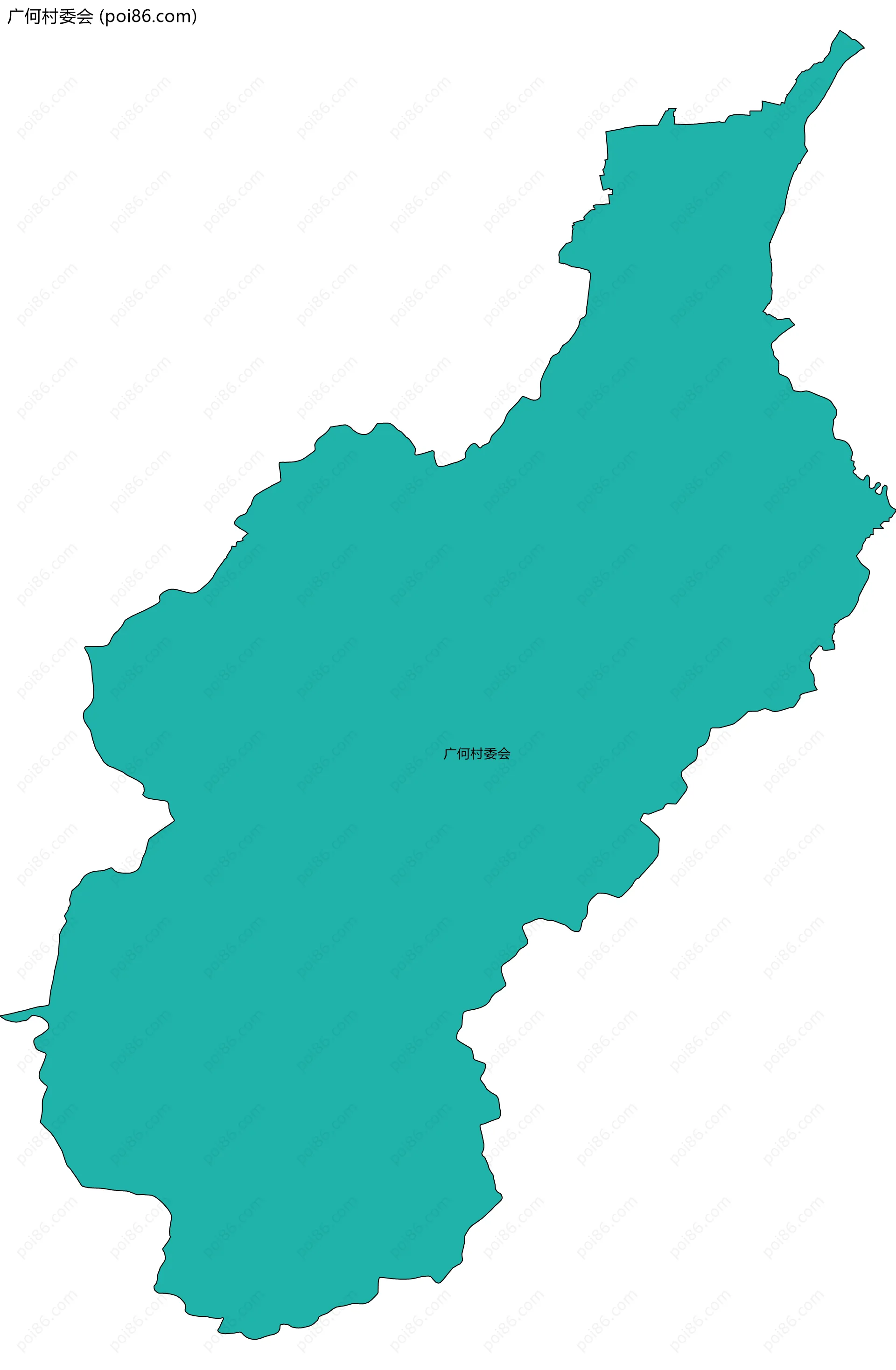 广何村委会边界地图