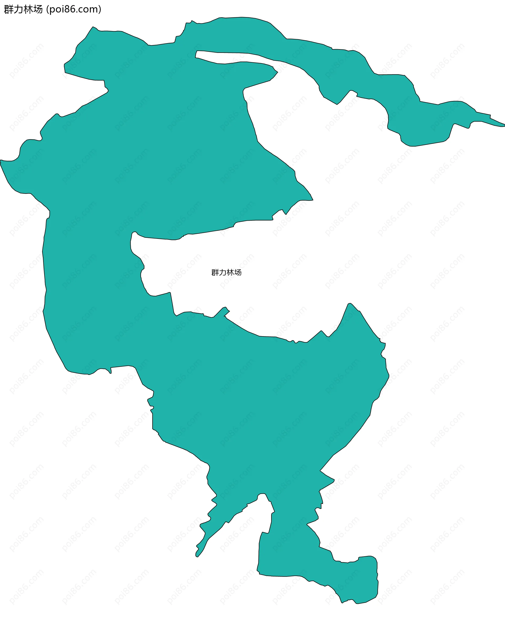 群力林场边界地图