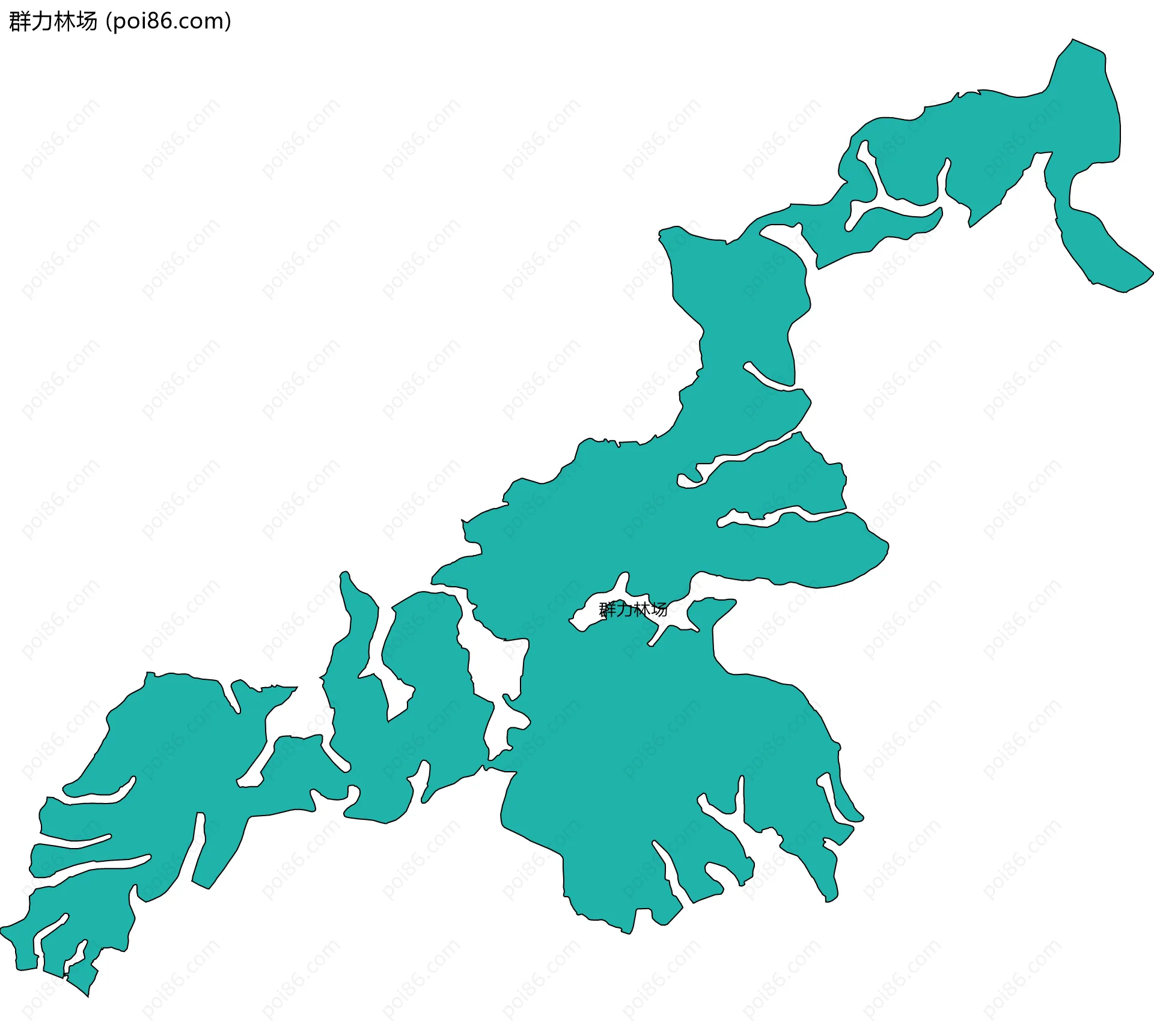群力林场边界地图