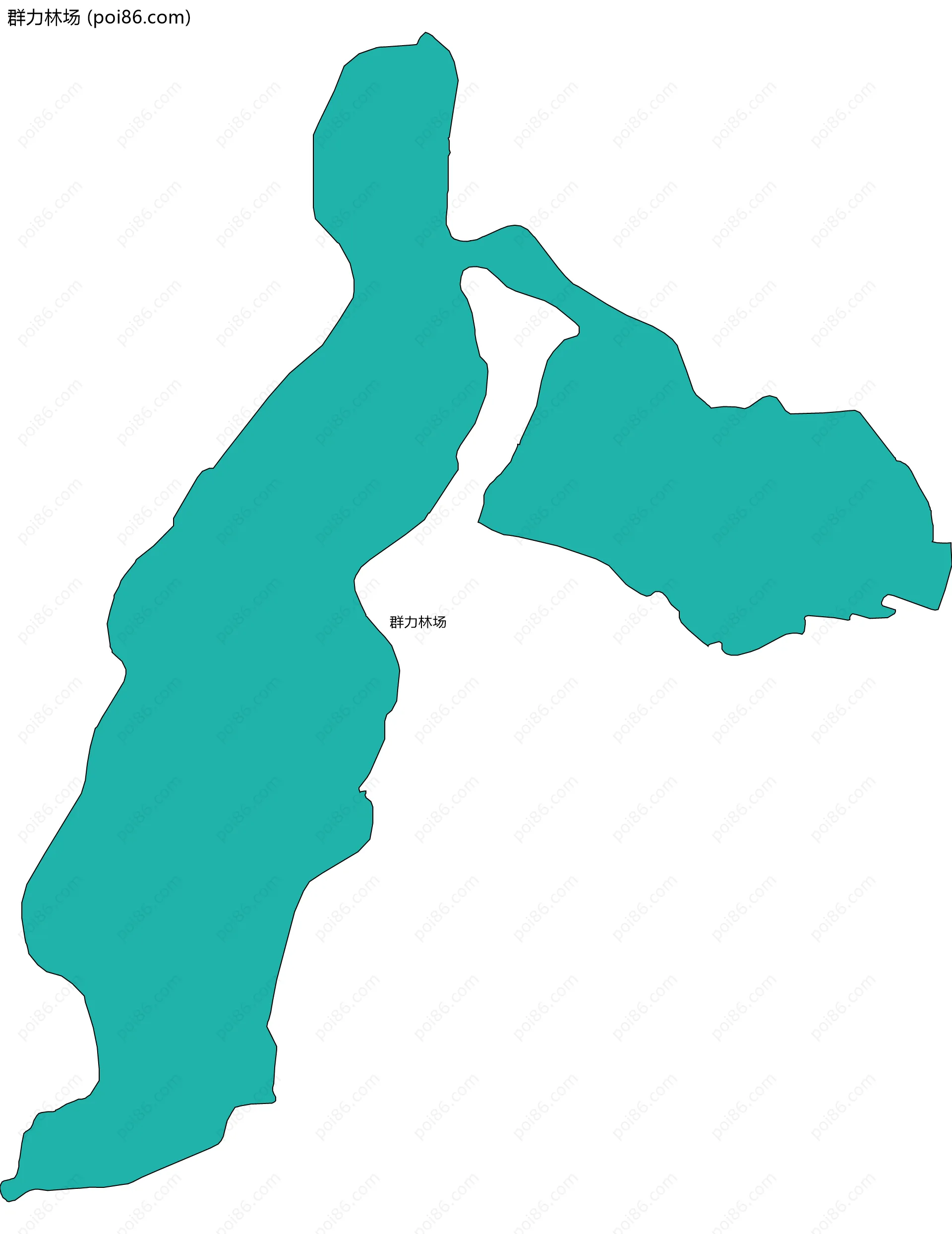群力林场边界地图
