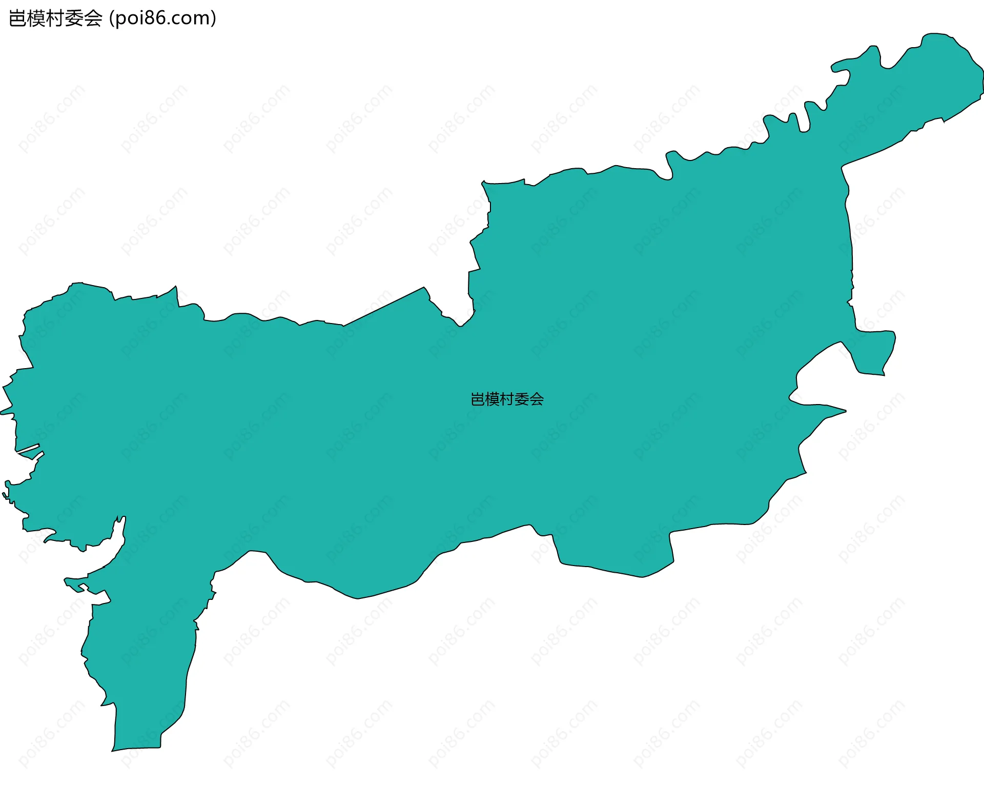 岜模村委会边界地图