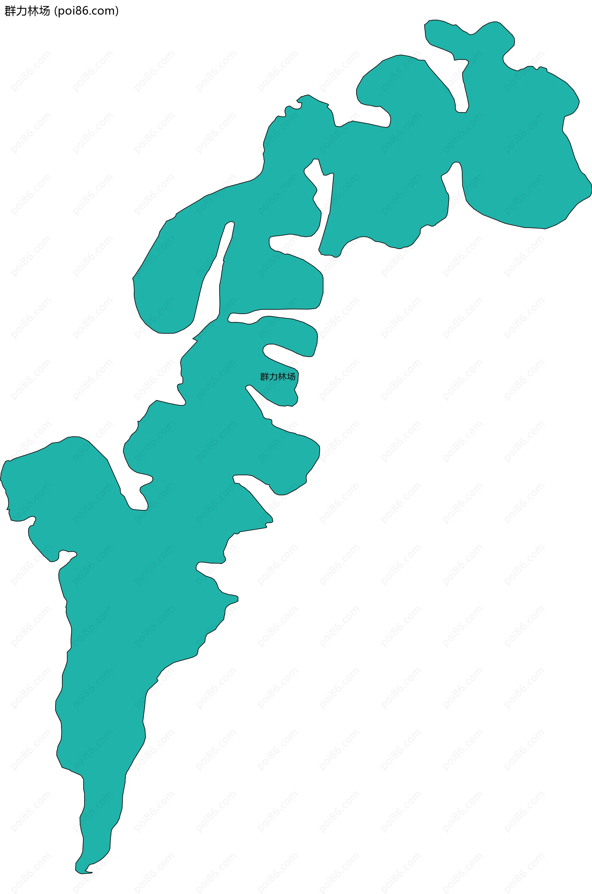 群力林场边界地图