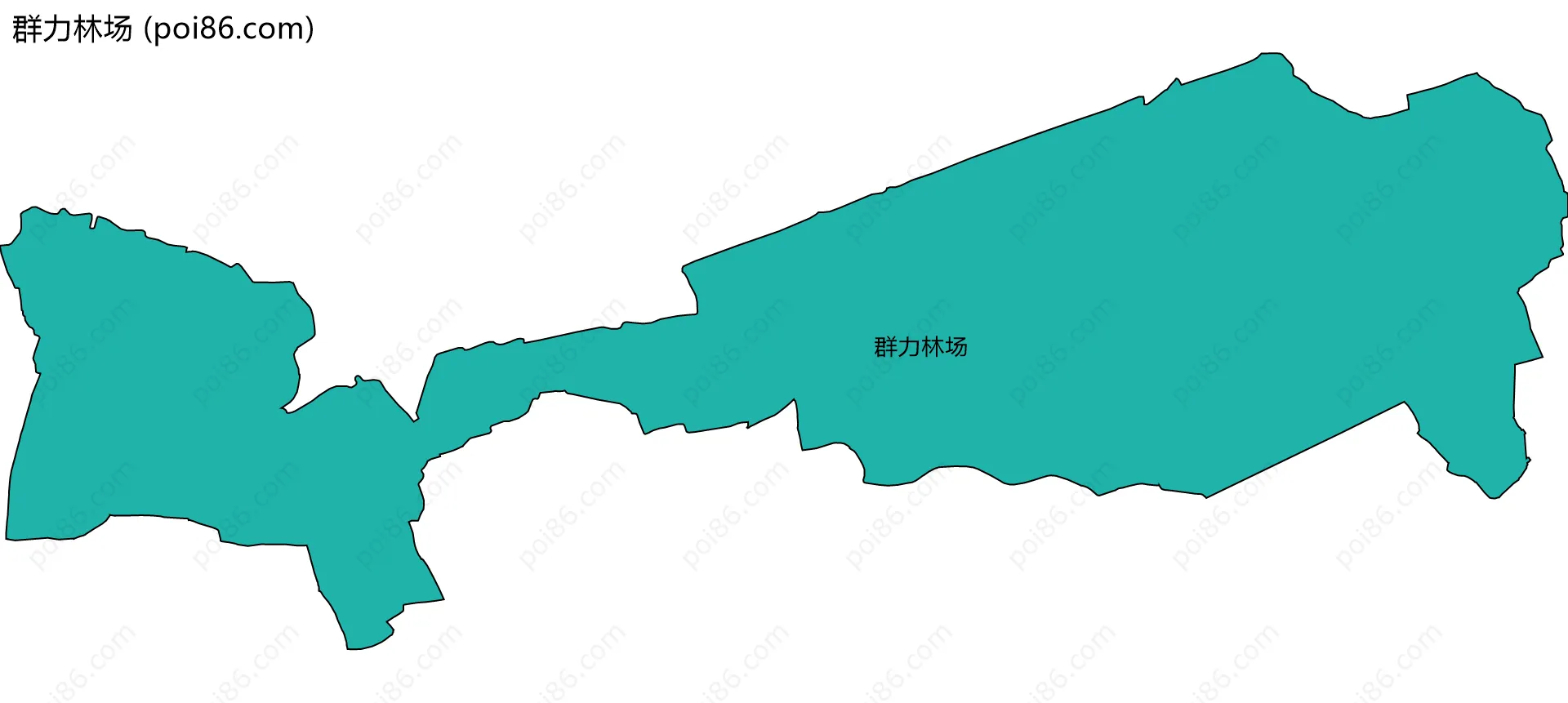 群力林场边界地图