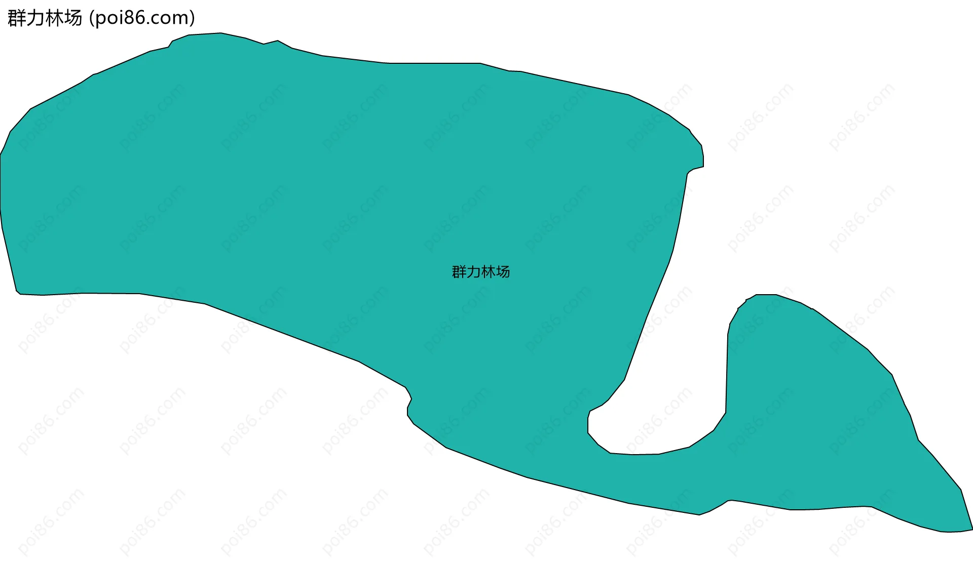 群力林场边界地图
