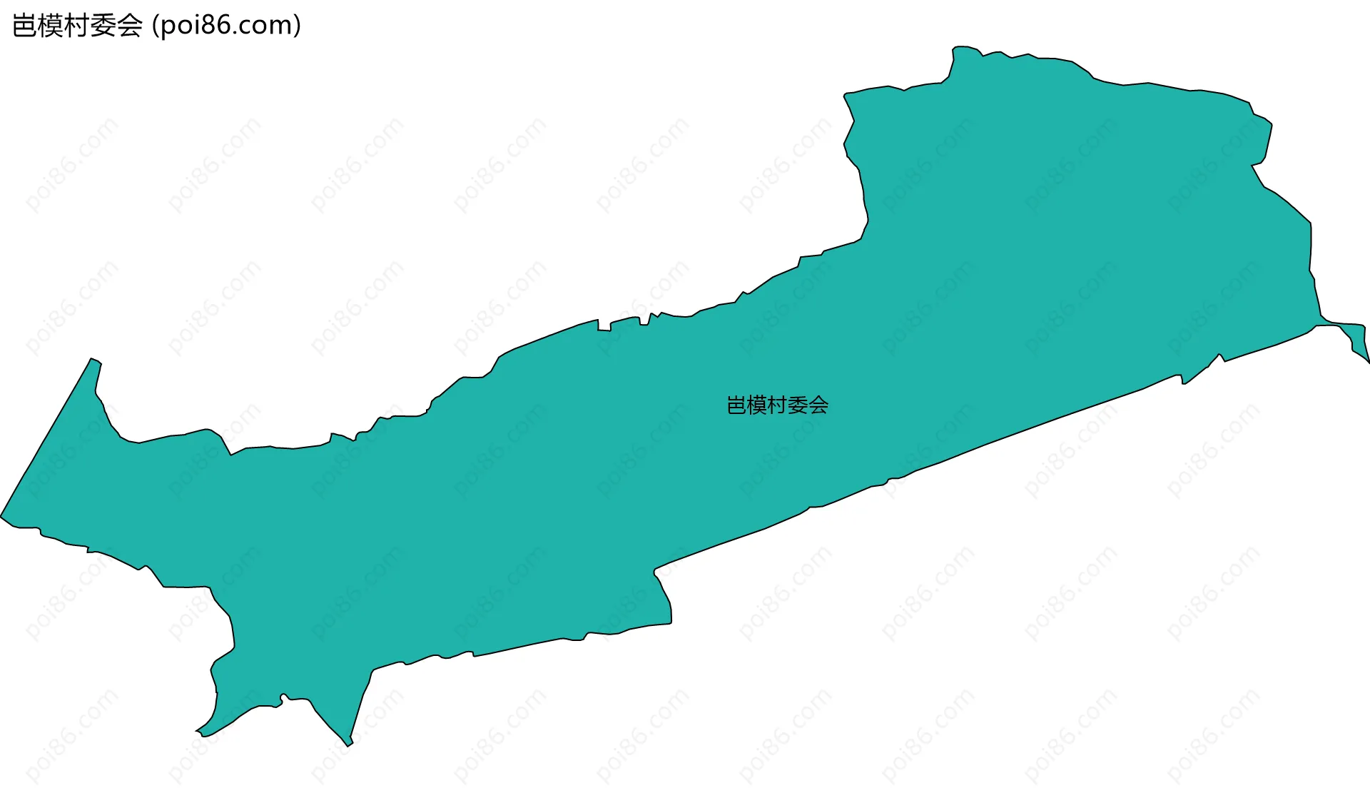 岜模村委会边界地图