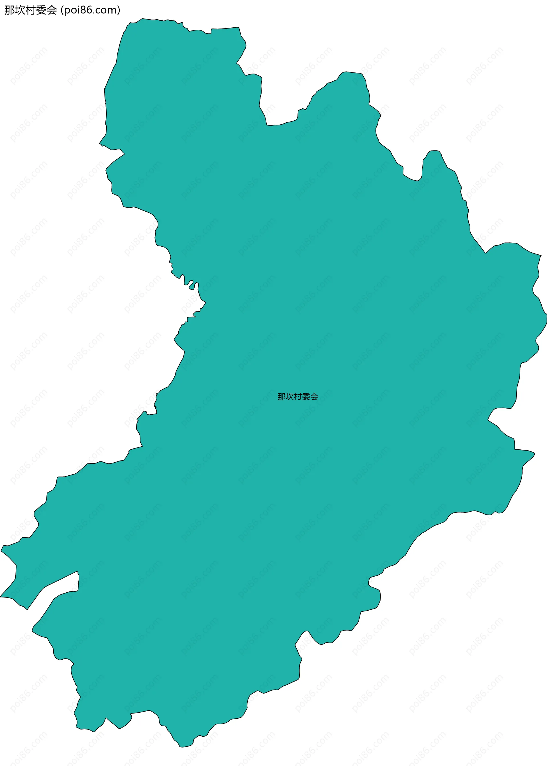 那坎村委会边界地图