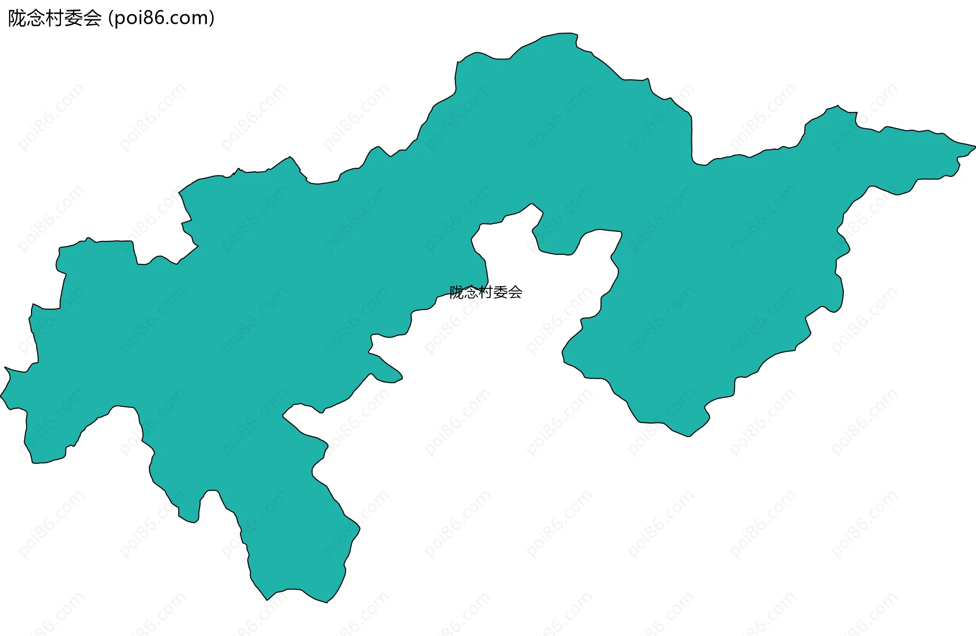 陇念村委会边界地图