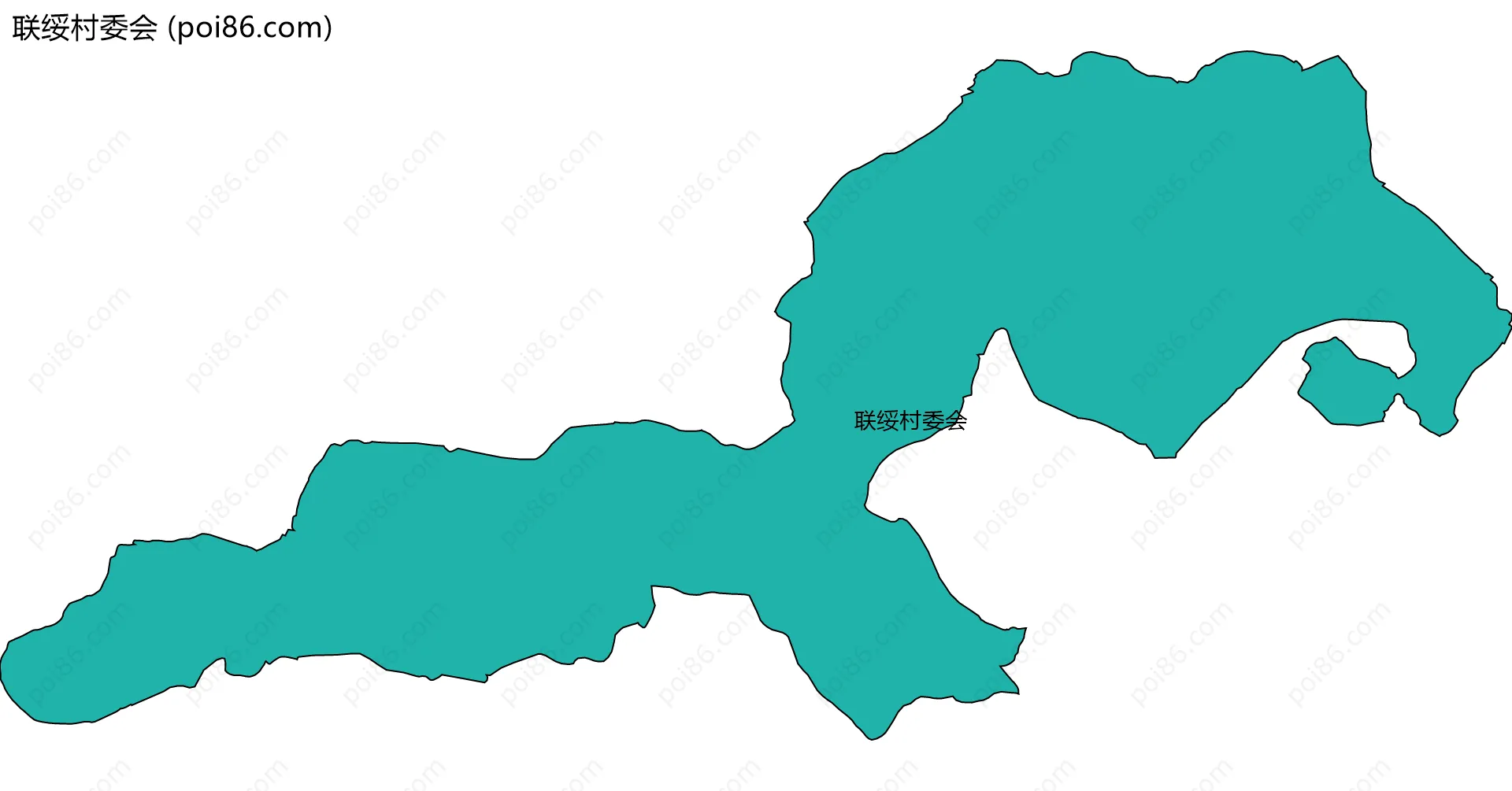 联绥村委会边界地图