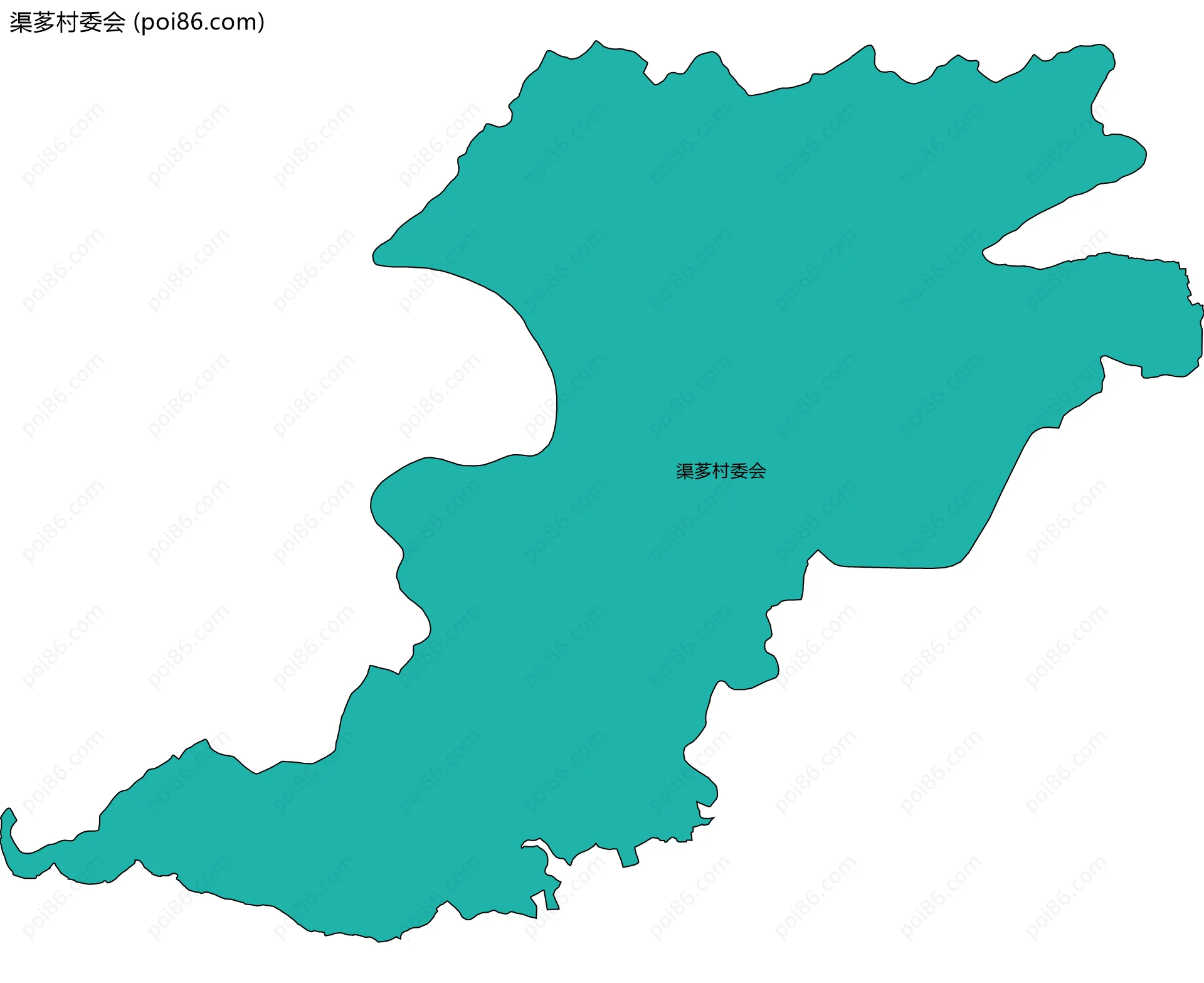 渠茤村委会边界地图