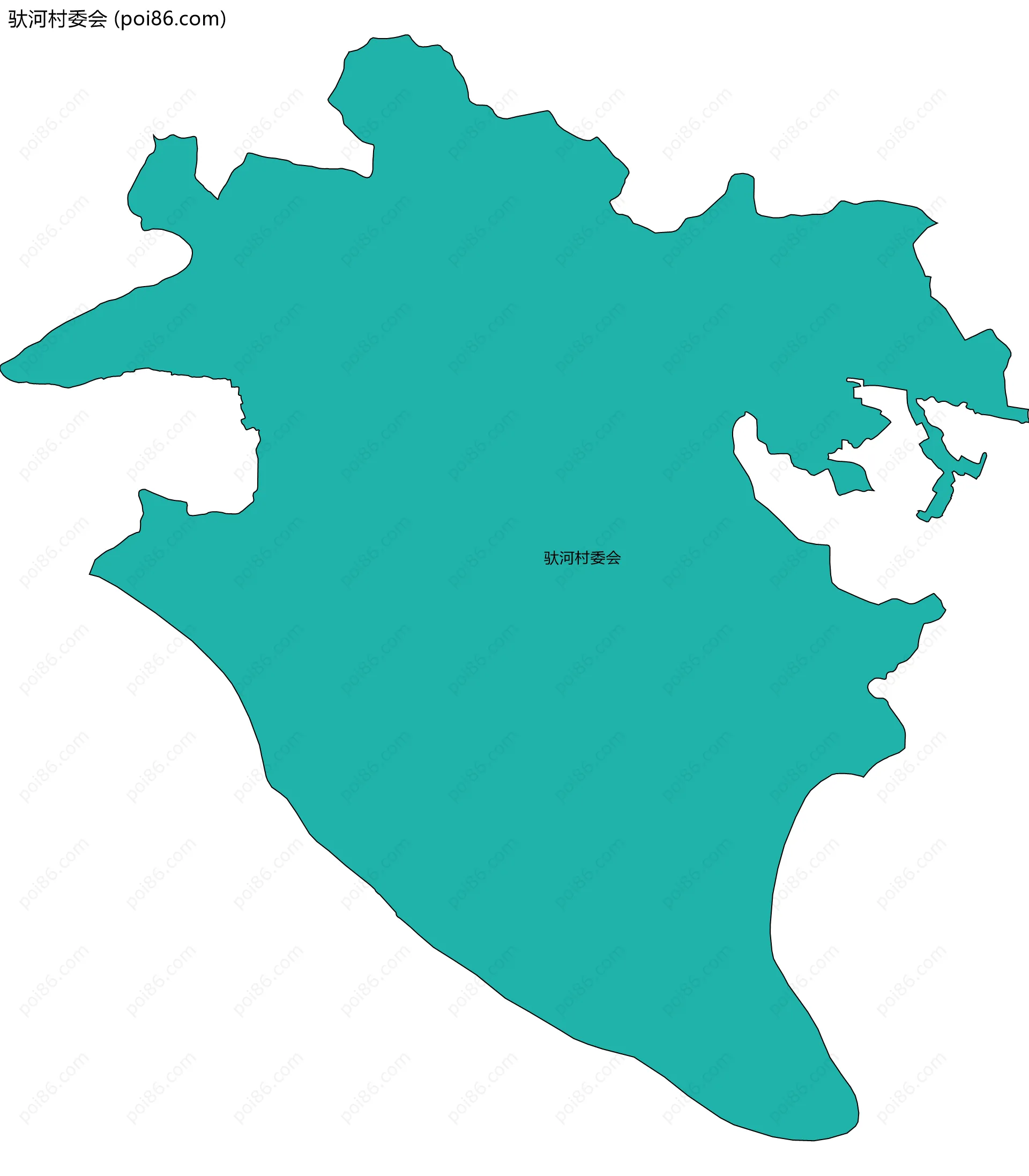 驮河村委会边界地图